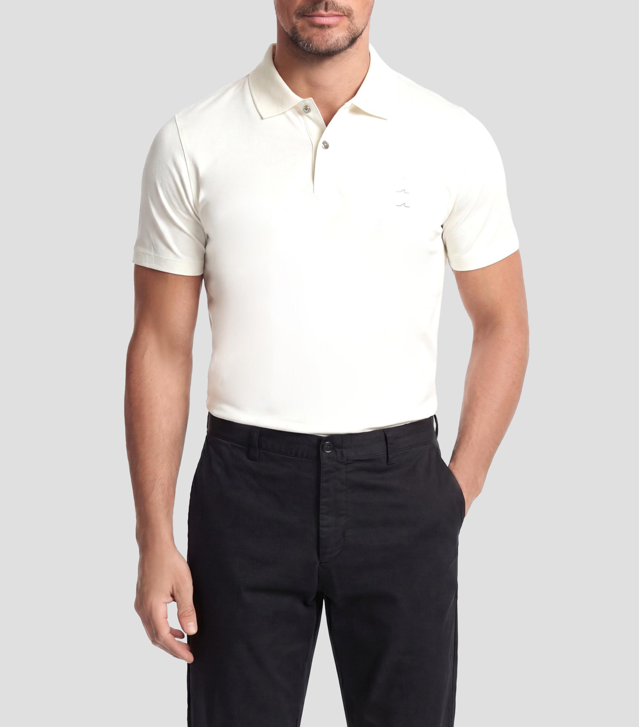 Playera polo manga corta lisa Hombre