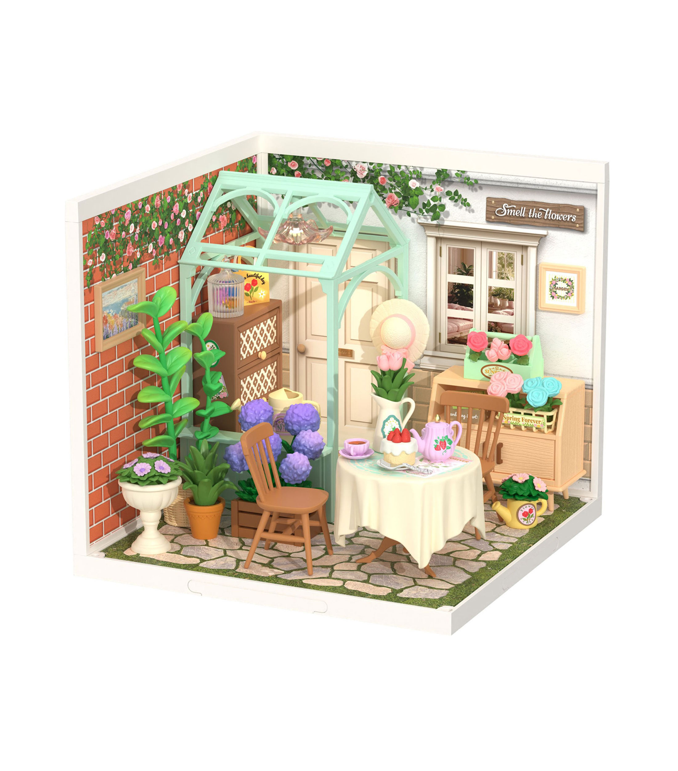 Armable 3D Jardín de Té Floreciente