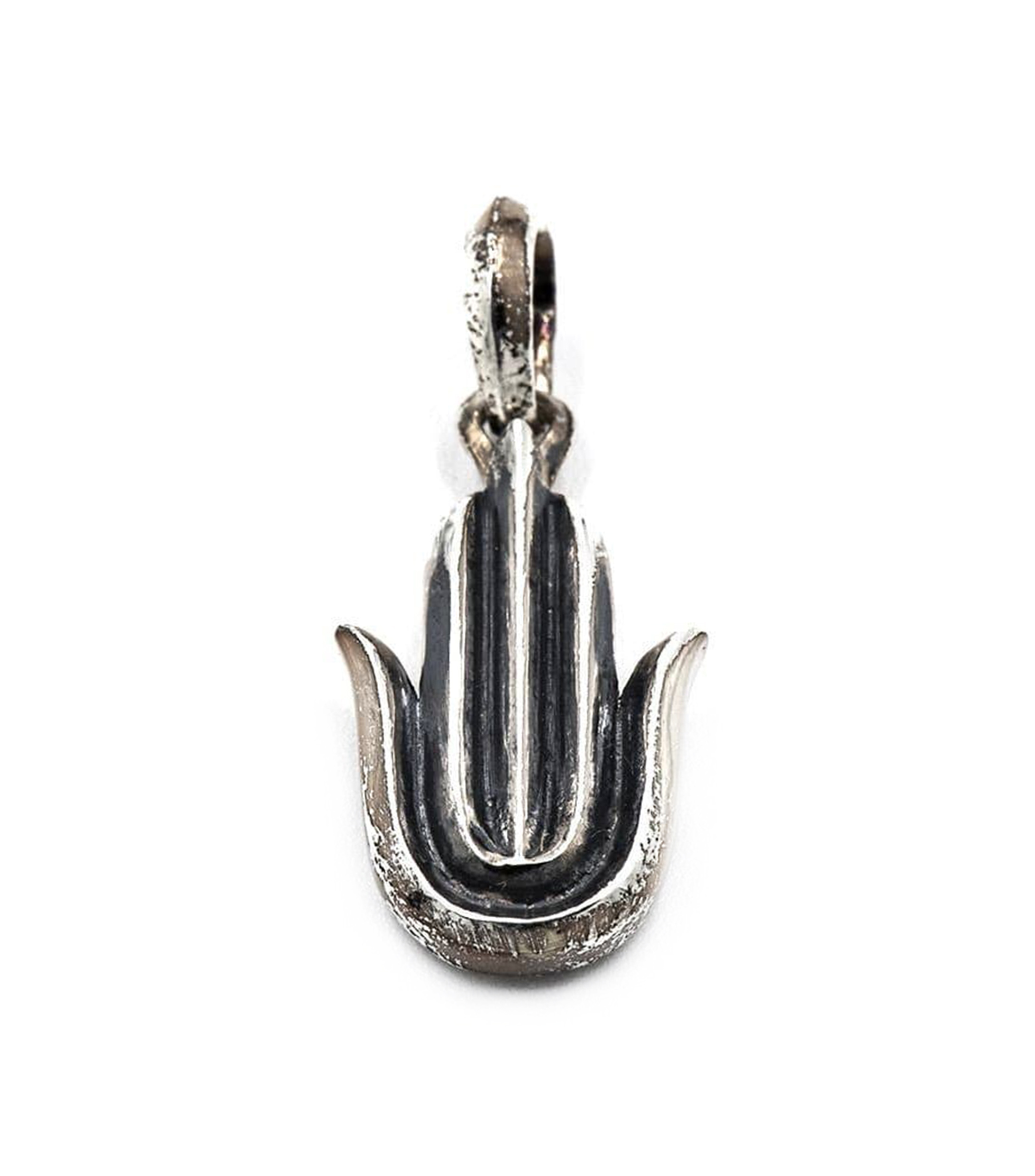 Dije en plata .925 Black Rock Star Hamse Hand Unisex