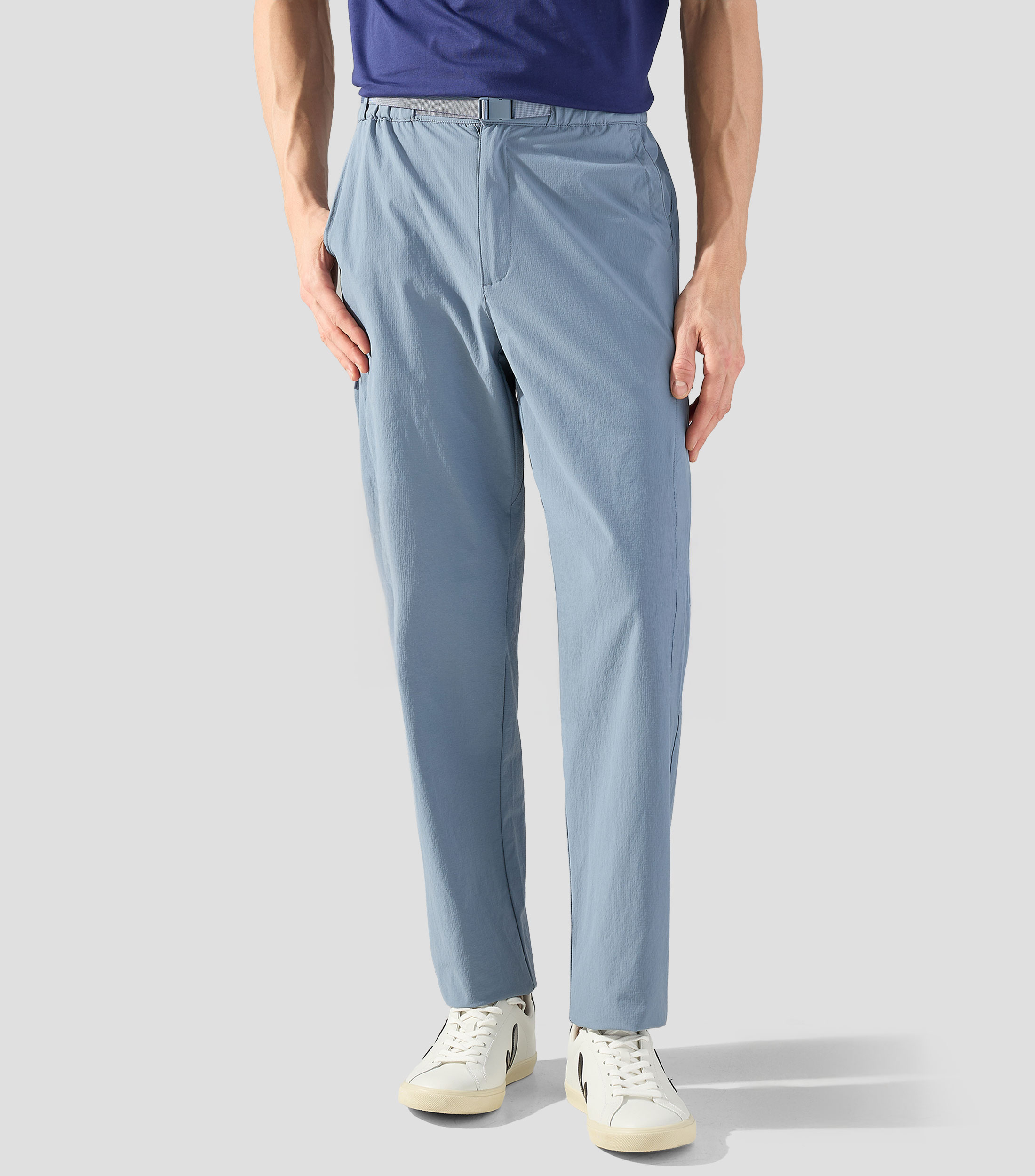 Pantalón con cinturón Hombre