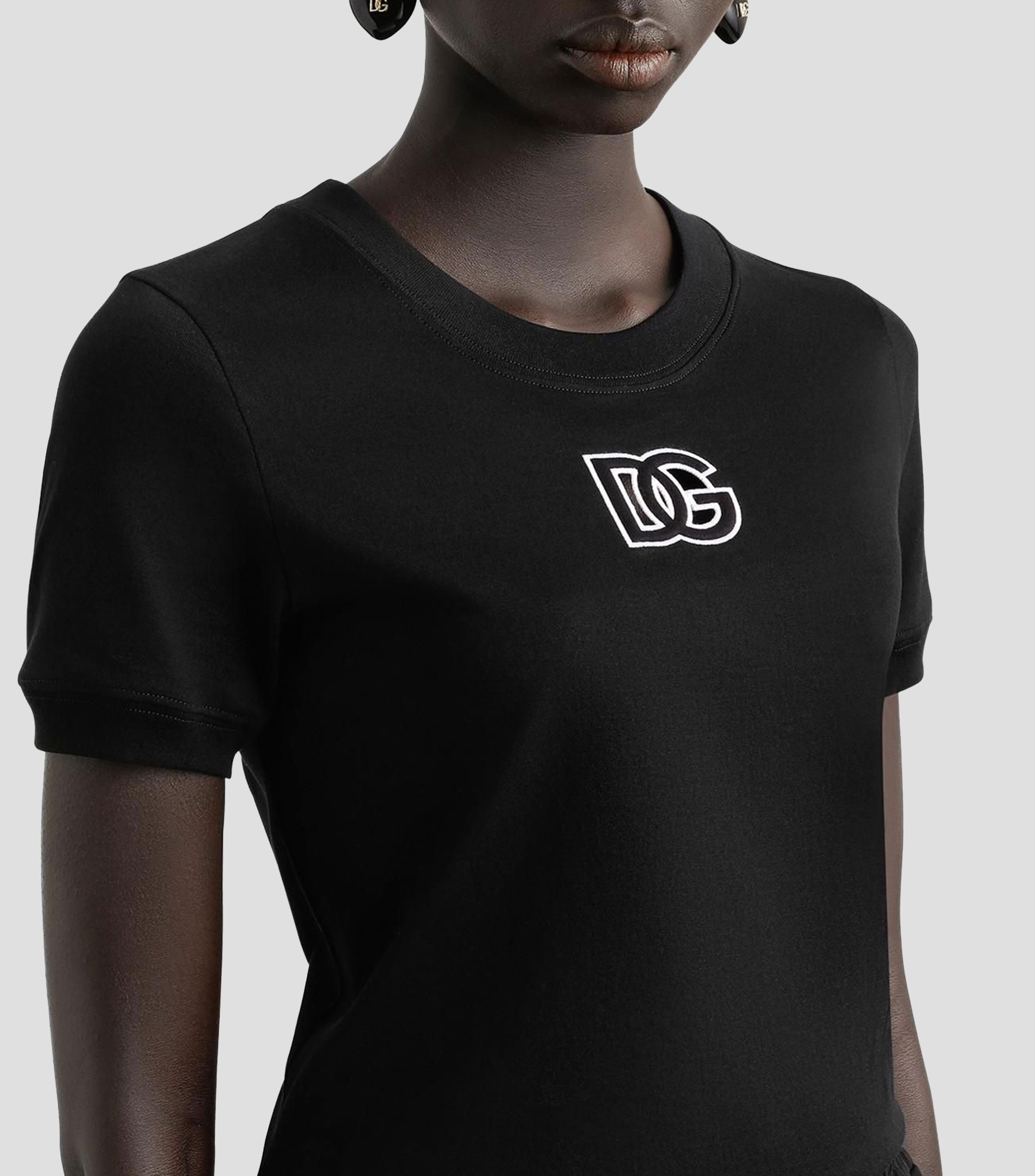 Playera estampada DG de manga corta Mujer