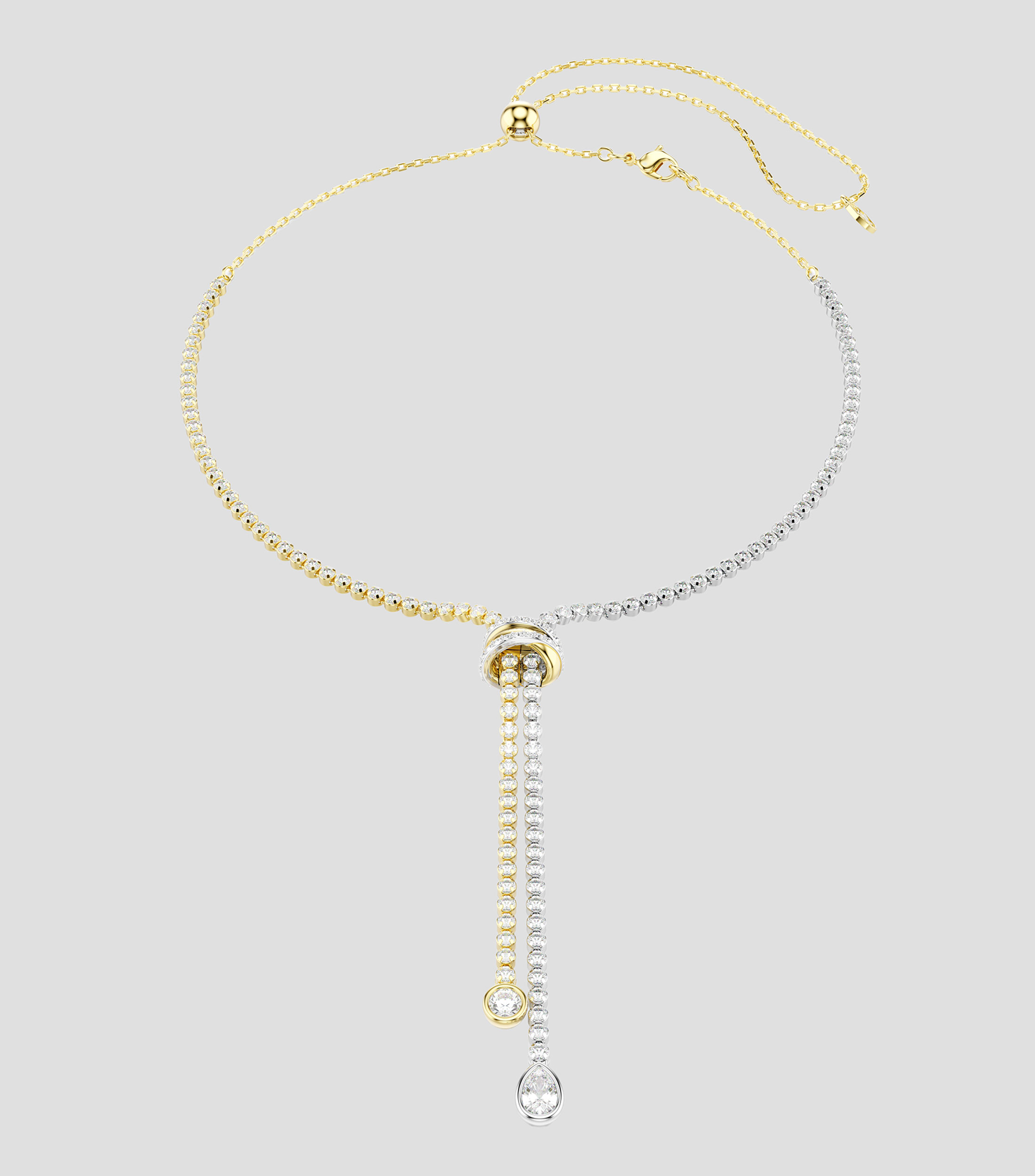 Collar con colgantes redondos y de gota, diseño estilo Y Hyperbola Mujer
