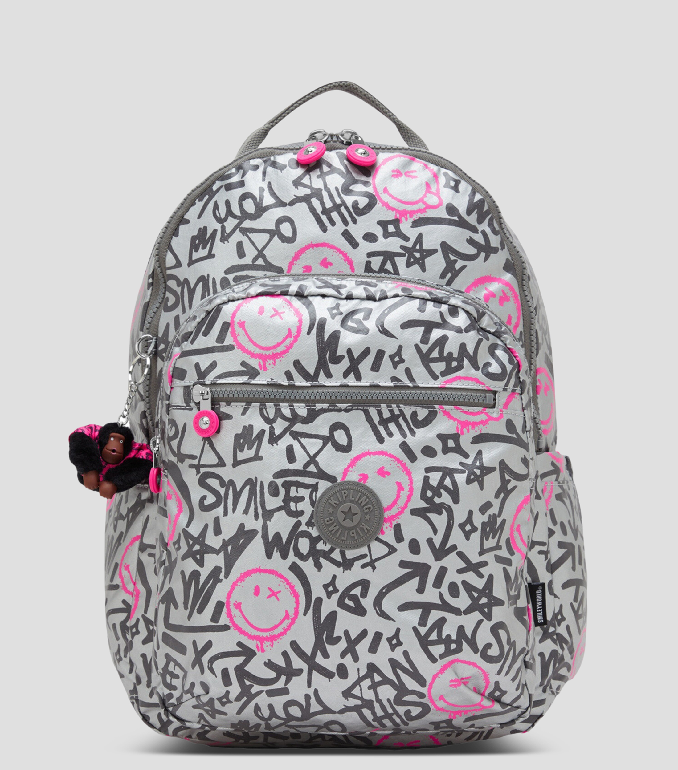 Mochila escolar Seoul Lap Happy Silver Niña