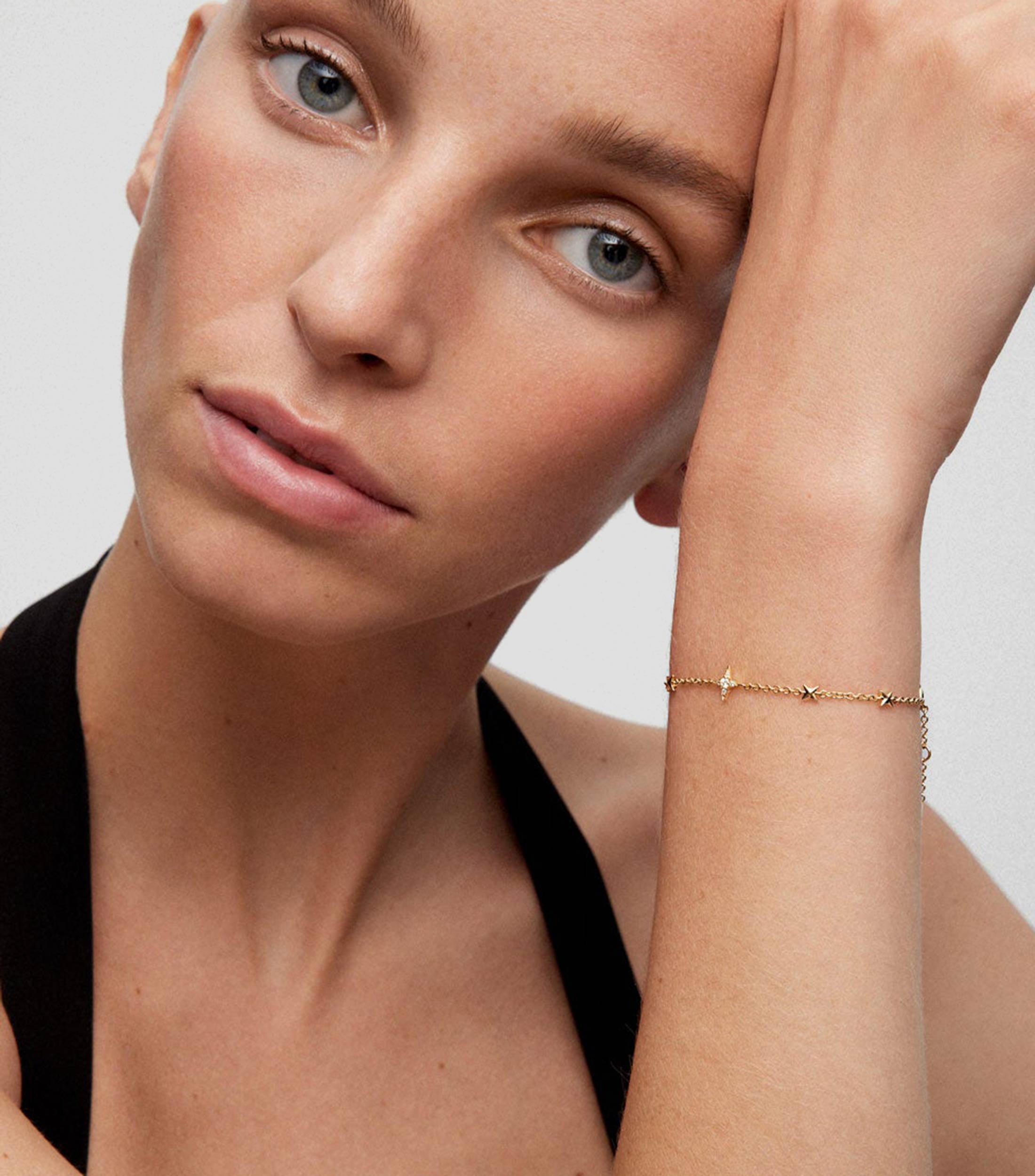 Pulsera en Oro de 18 Kilates con diamante Orion Mujer