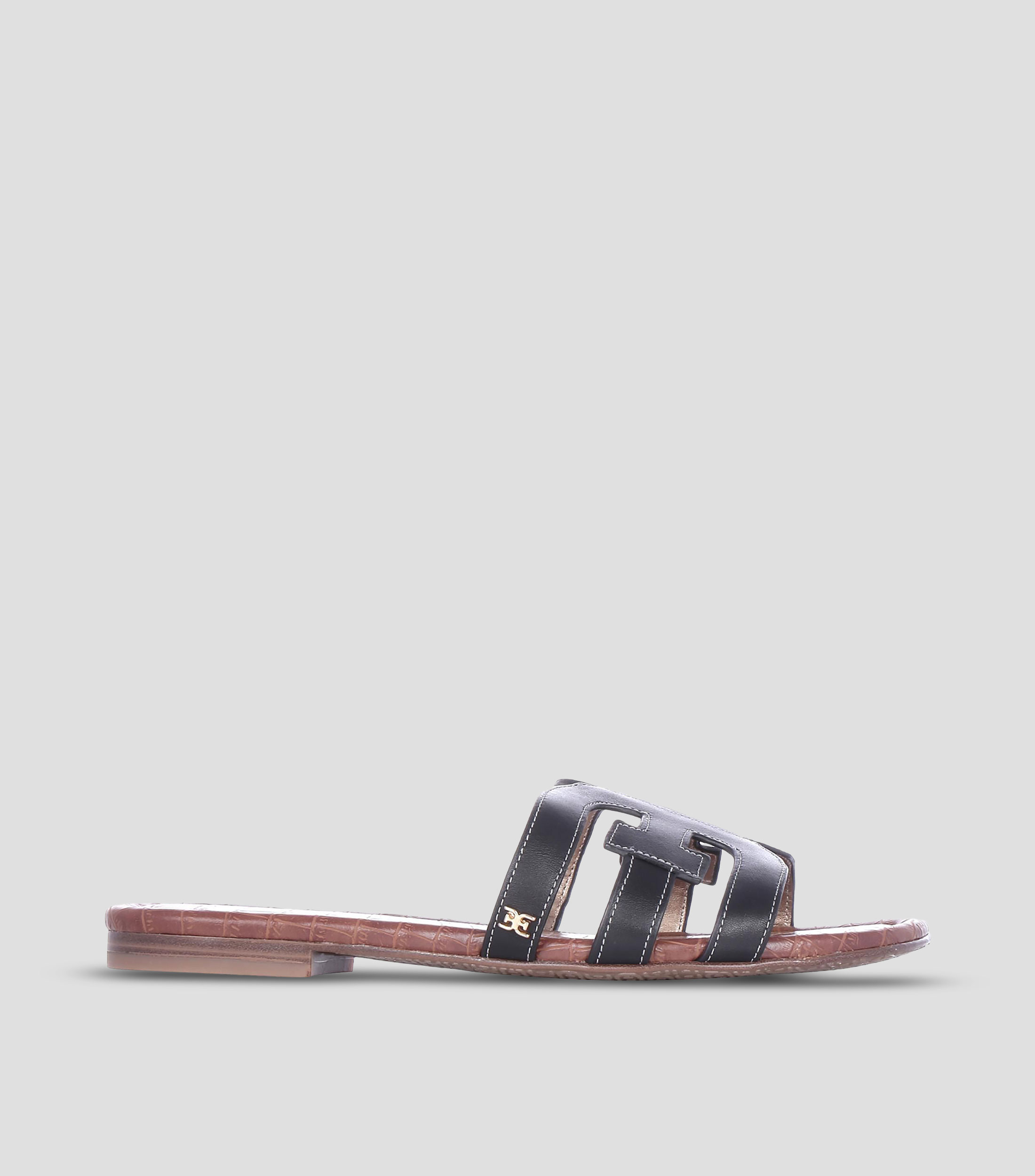 Sandalias con tacón bajo media luna Mujer
