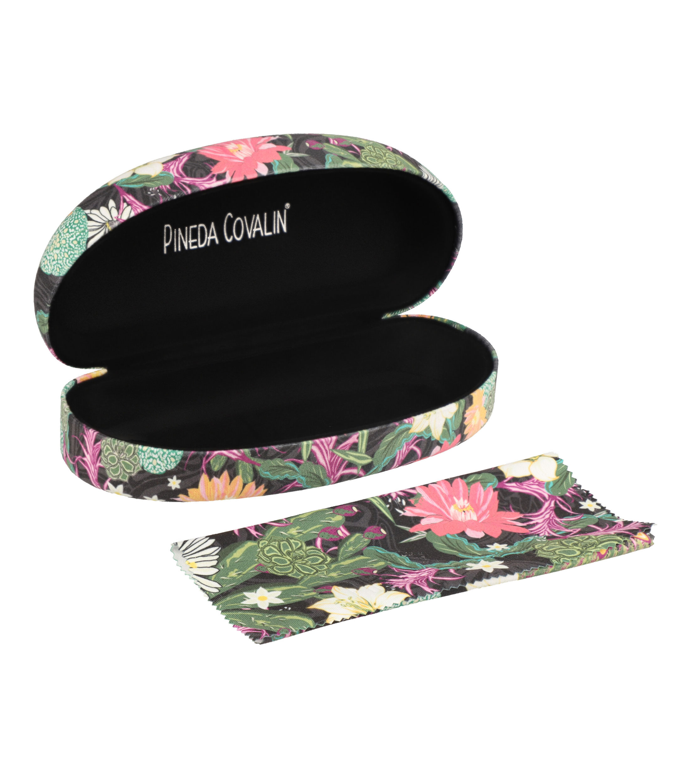 Estuche para Lentes de sol Cactáceas Jardín Botánico Negro Mujer