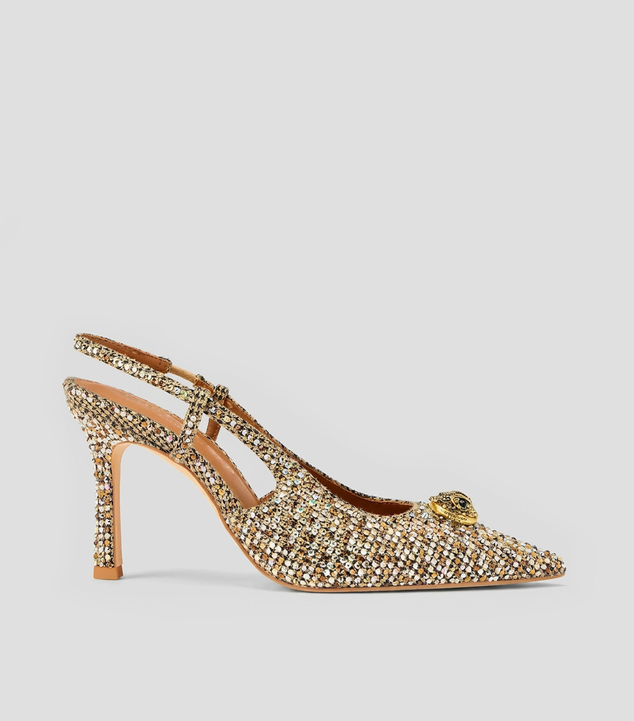 Zapatillas con tacón delgado de 9.5 cm Mujer