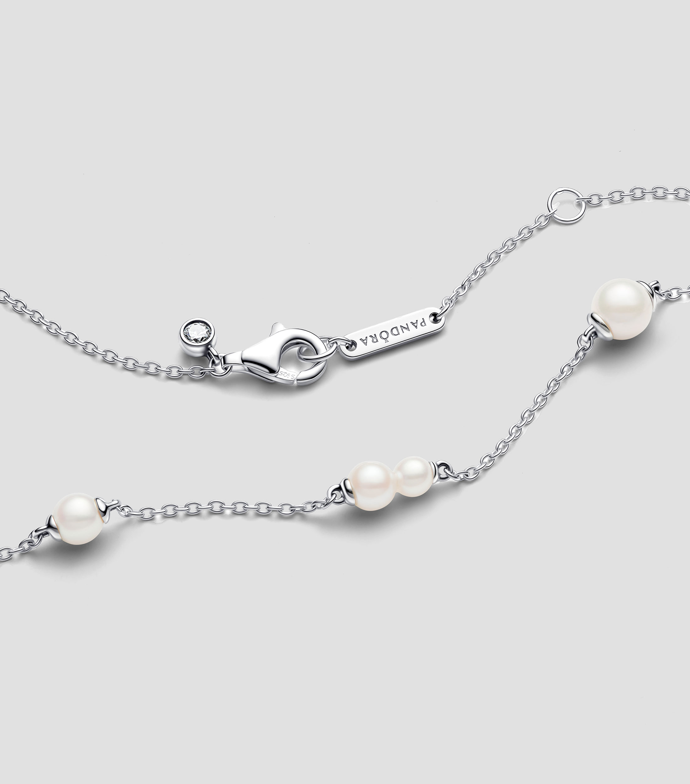 Collar en plata .925 con perlas Mujer