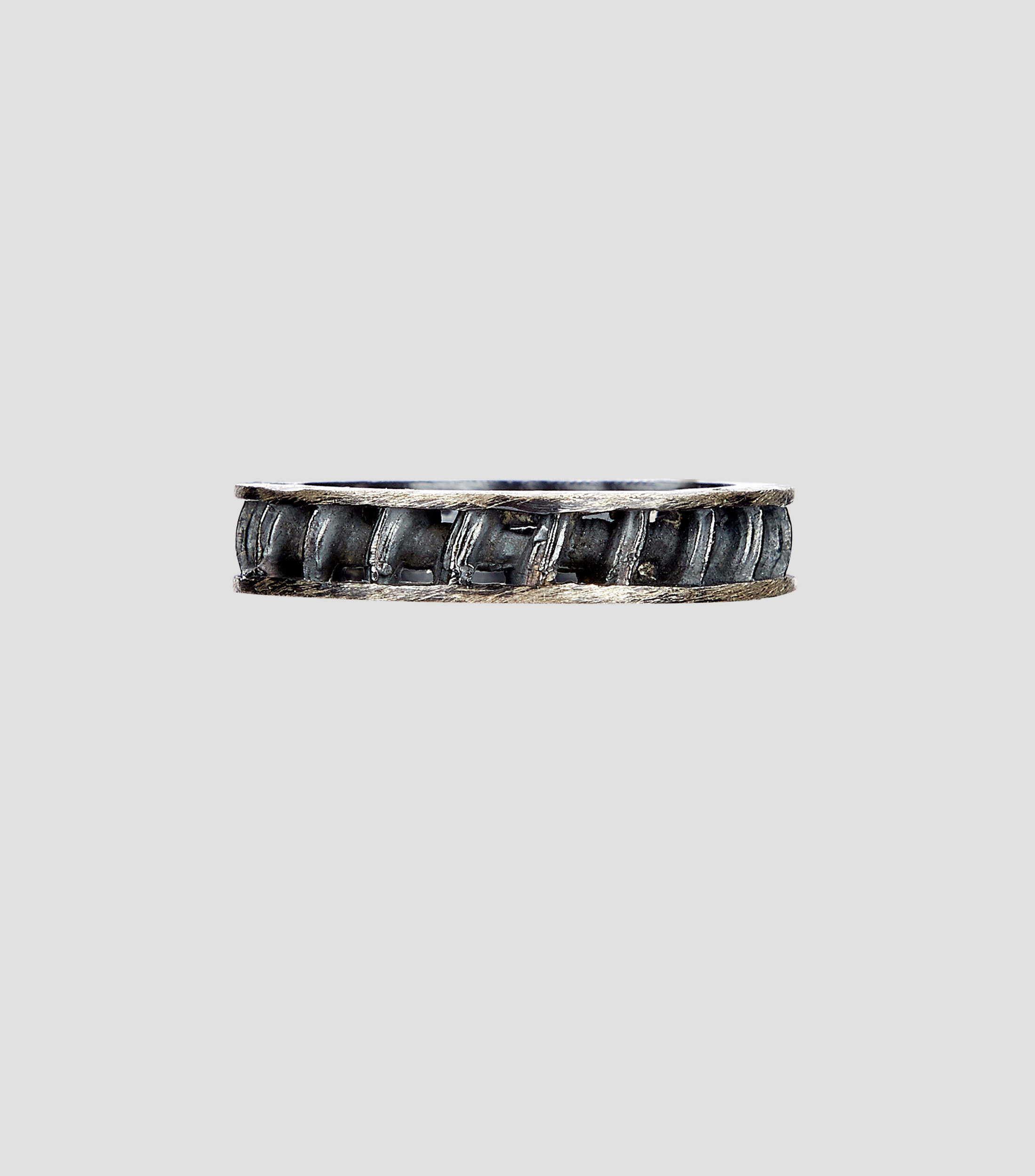 Anillo en plata .925 Wood Wheel Hombre Talla 8