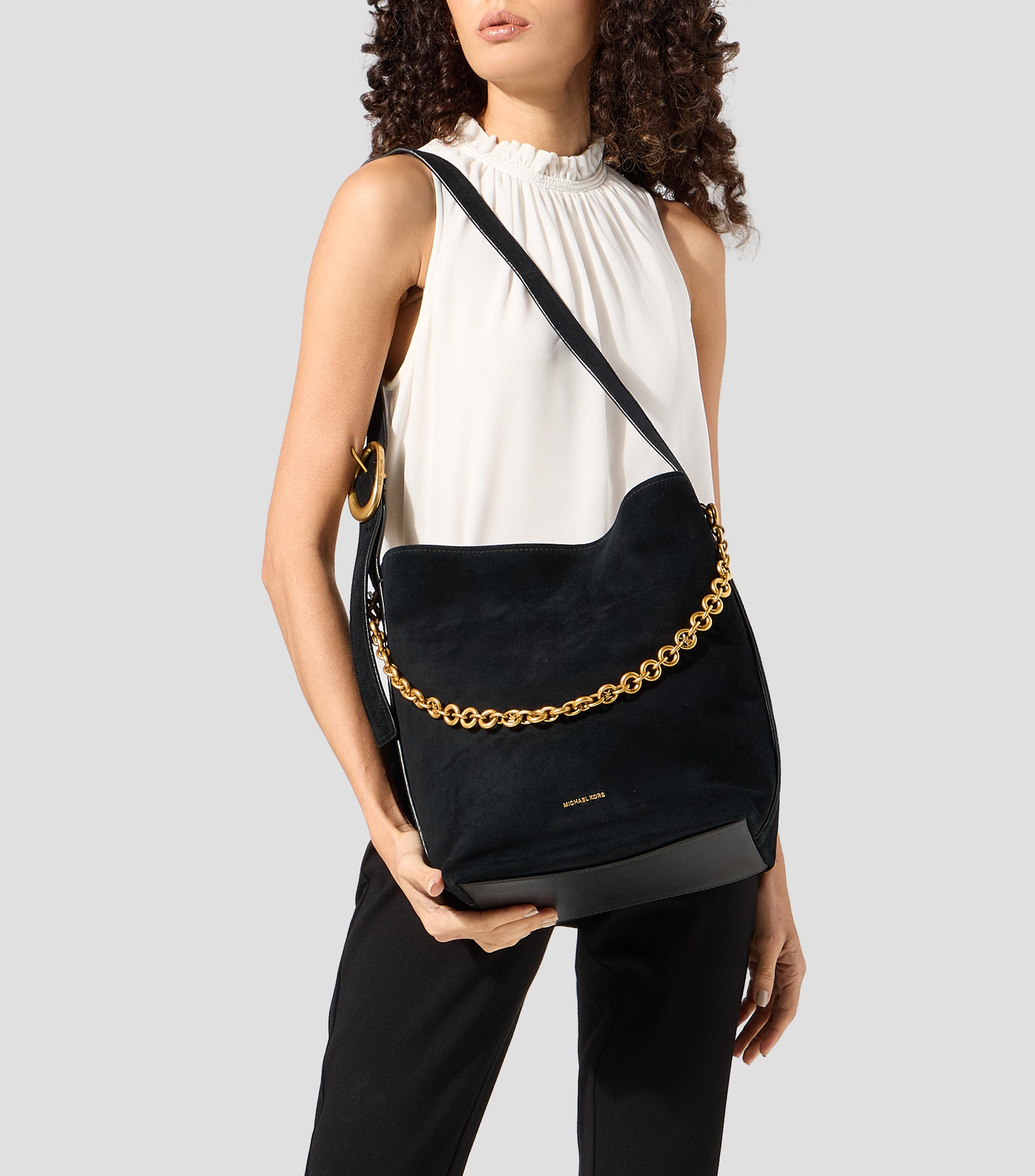 Bolsa Bucket en piel vacuna Nolita lisa Mujer