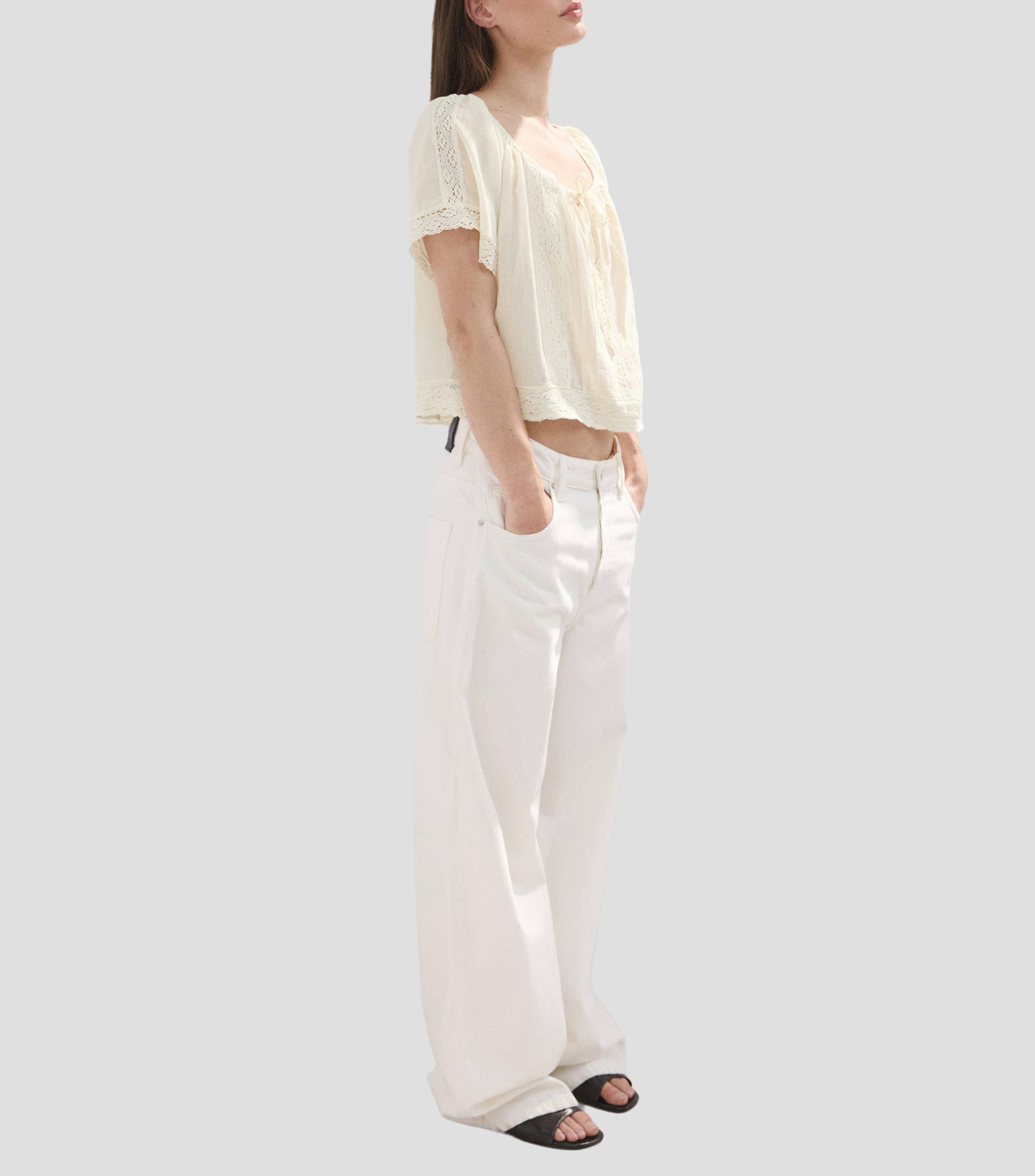 Blusa fantasía manga corta Mujer