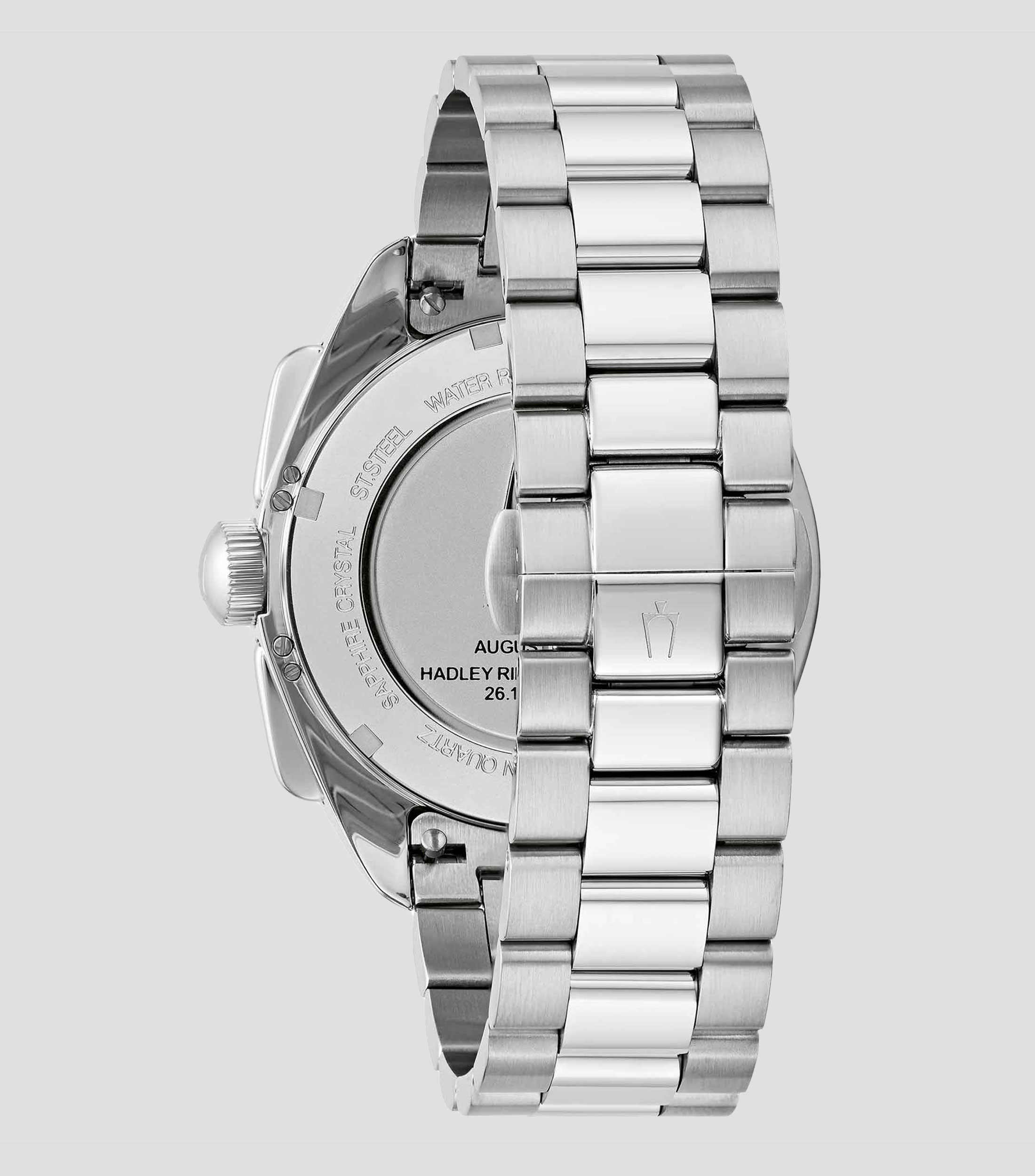 Reloj para Hombre Lunar Pilot casual plateado, rojo