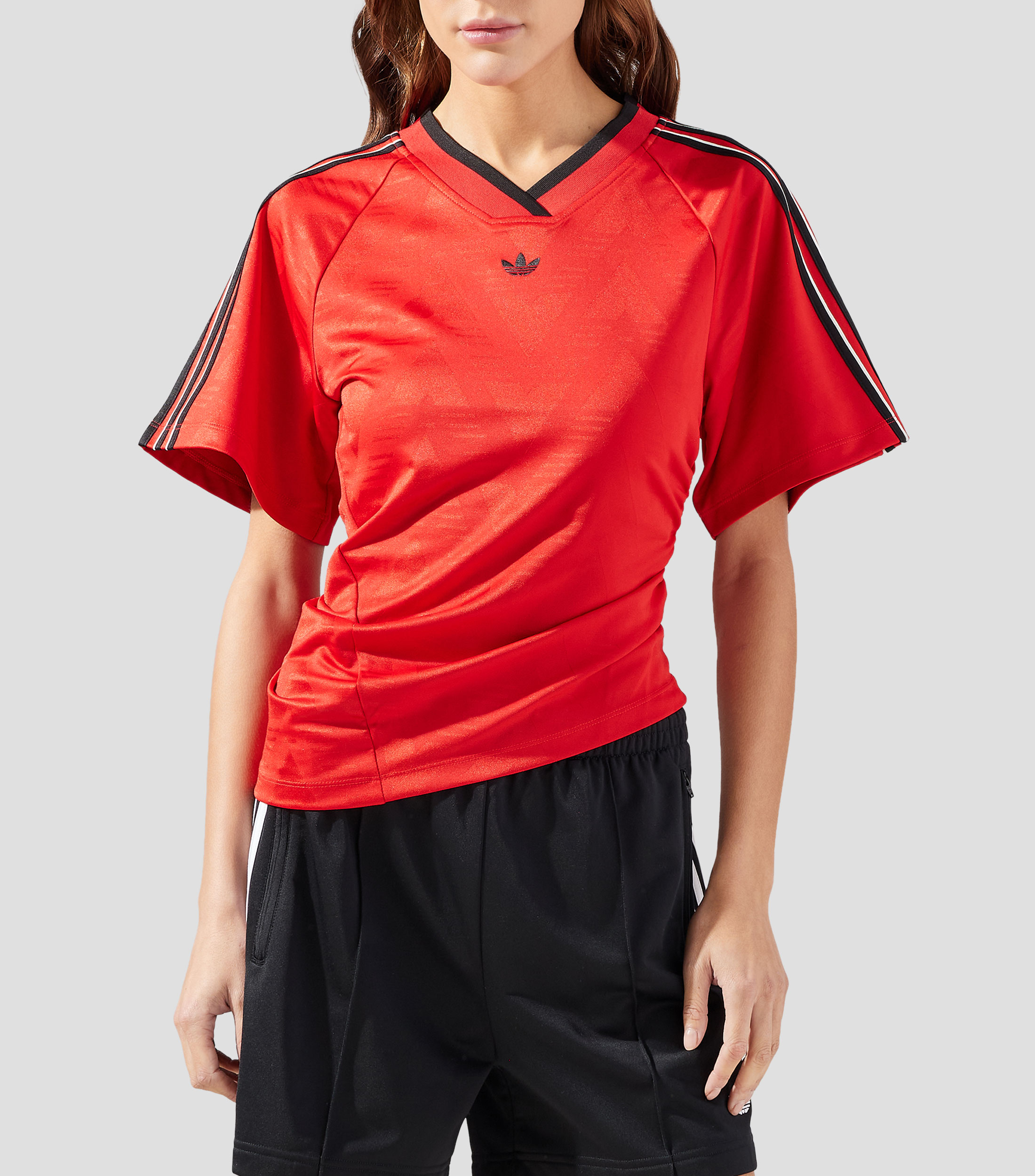 Playera cuello redondo manga corta estampada Mujer