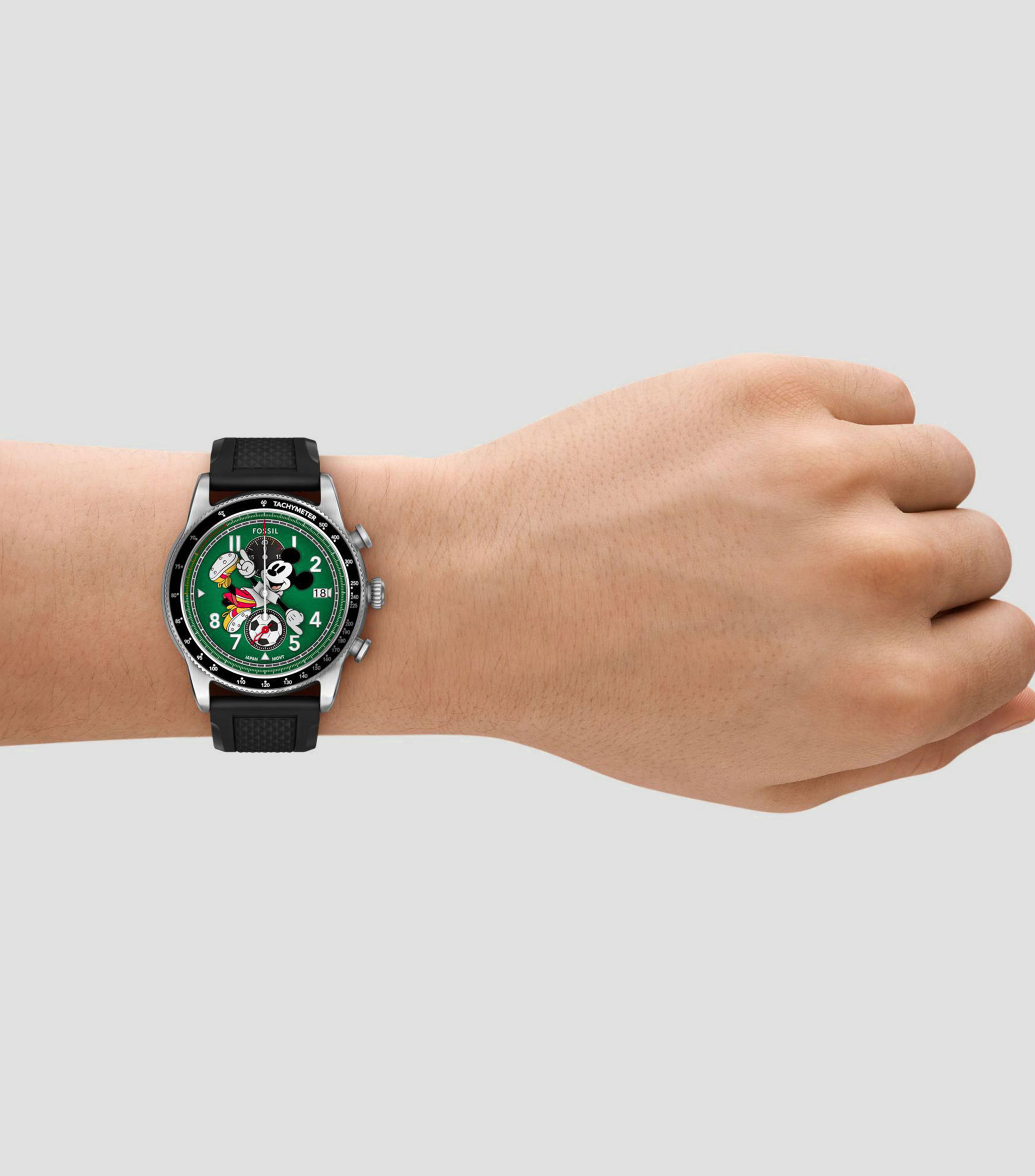 Reloj para Hombre Disney x Fossil Edición Limitada Mickey Mouse Soccer Casual, Plateado