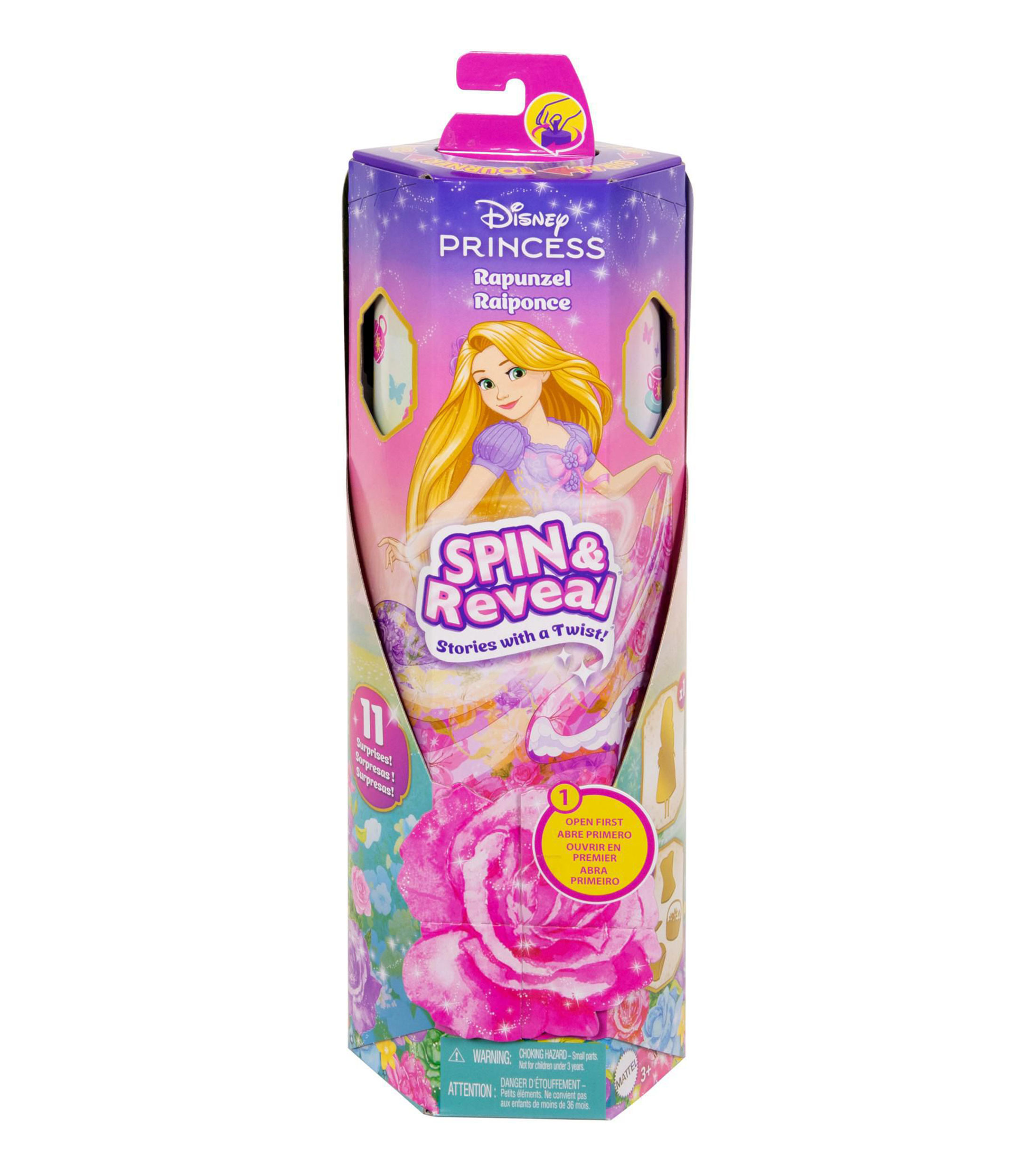 Muñeca Spin and Reveal: Princesa Rapunzel