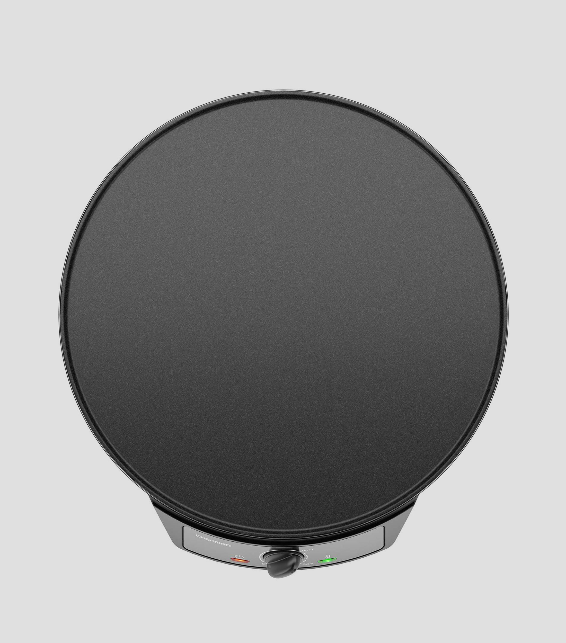 Crepera eléctrica en aluminio 30 cm negro
