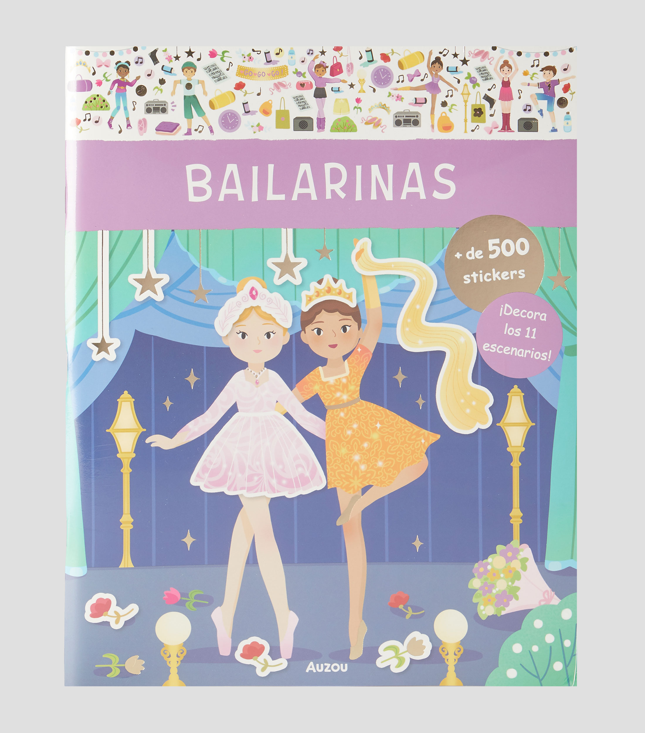 InfantilesLibro de stickers Bailarinas, Auzou Editorial
