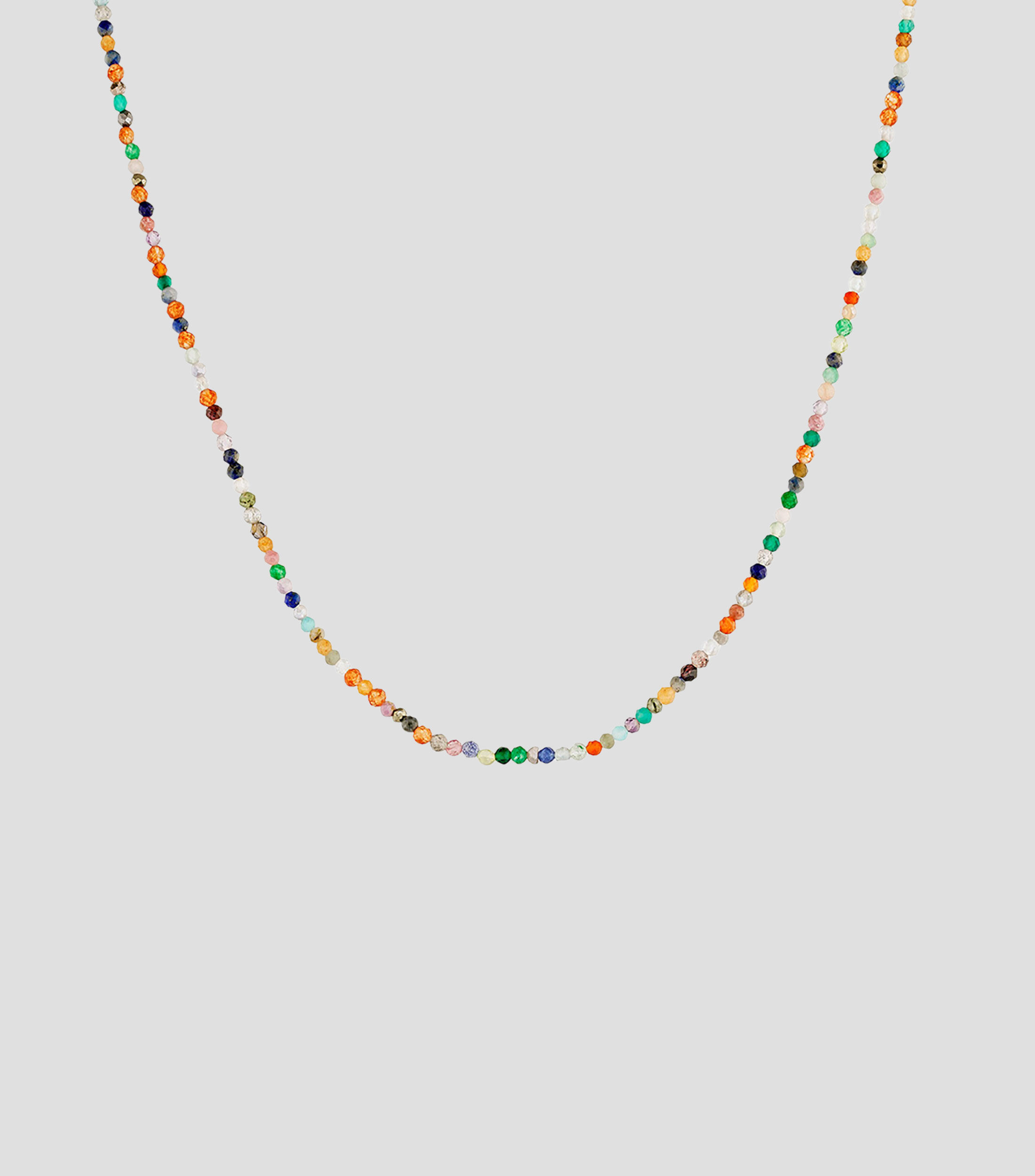 Collar en plata .925 con bolitas multicolor Big Daddy Mujer