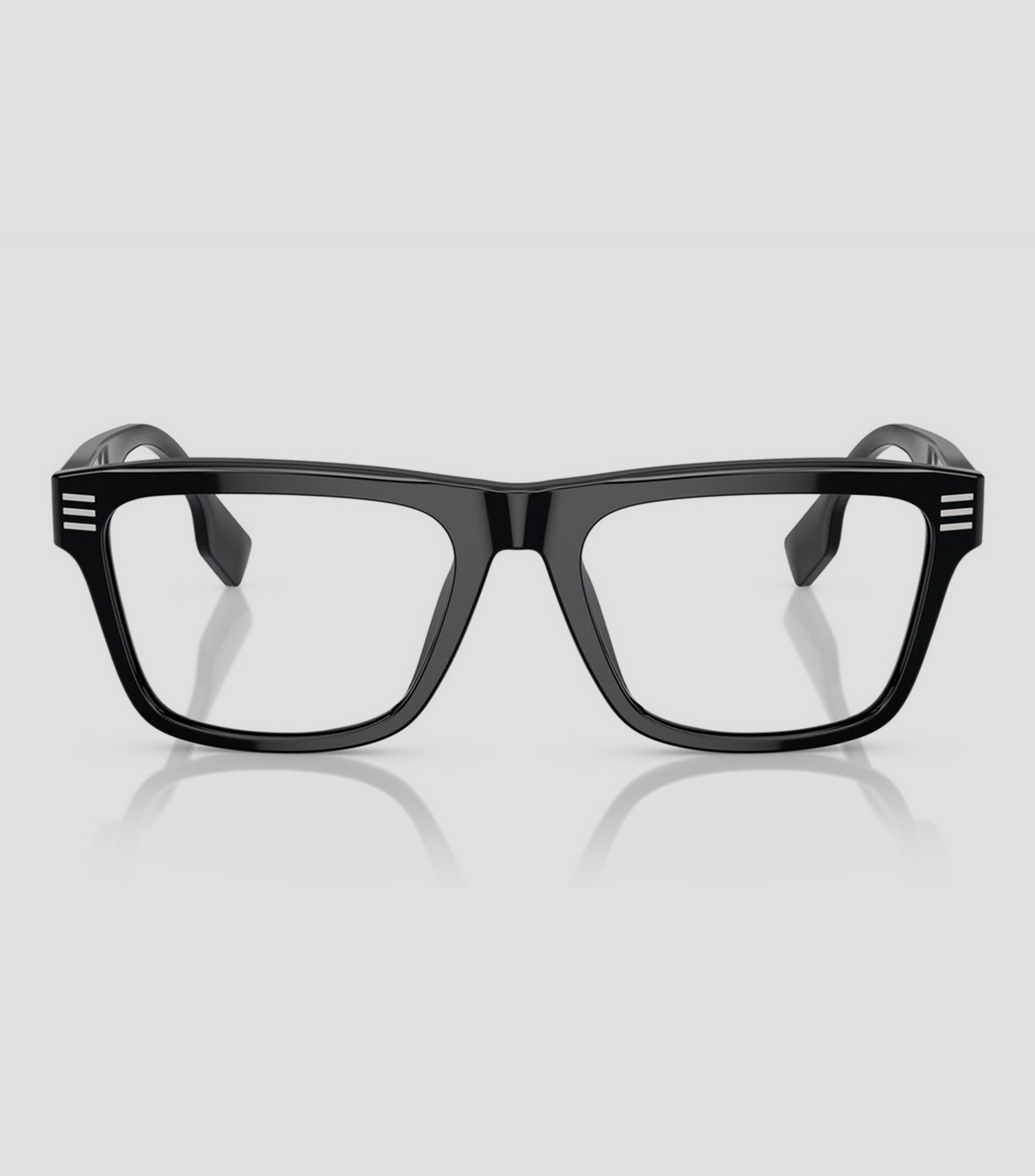 Lentes oftálmicos rectangulares negros Hombre