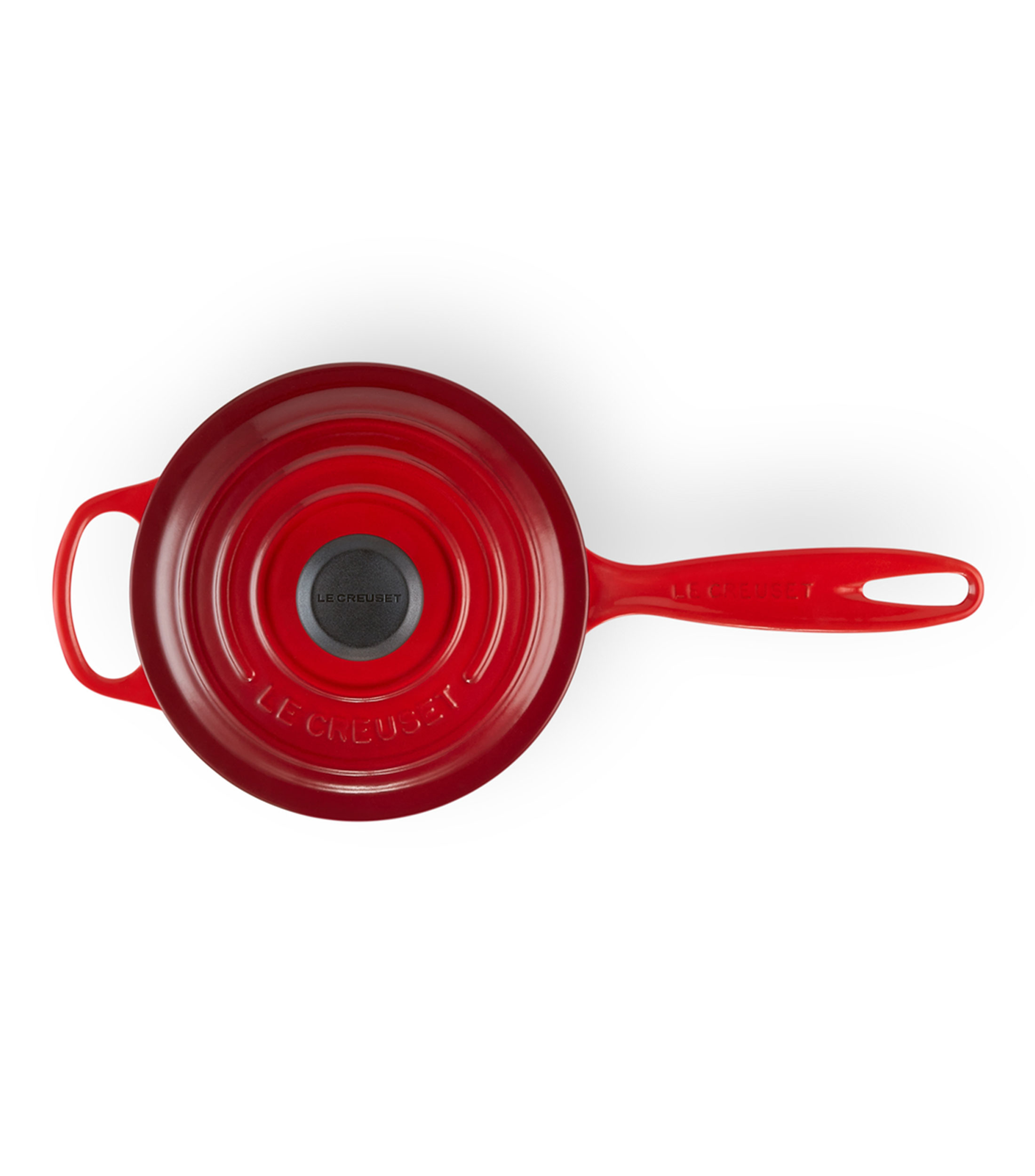 Cazo con Tapa de 16 cm Rojo Cerise en Hierro Colado