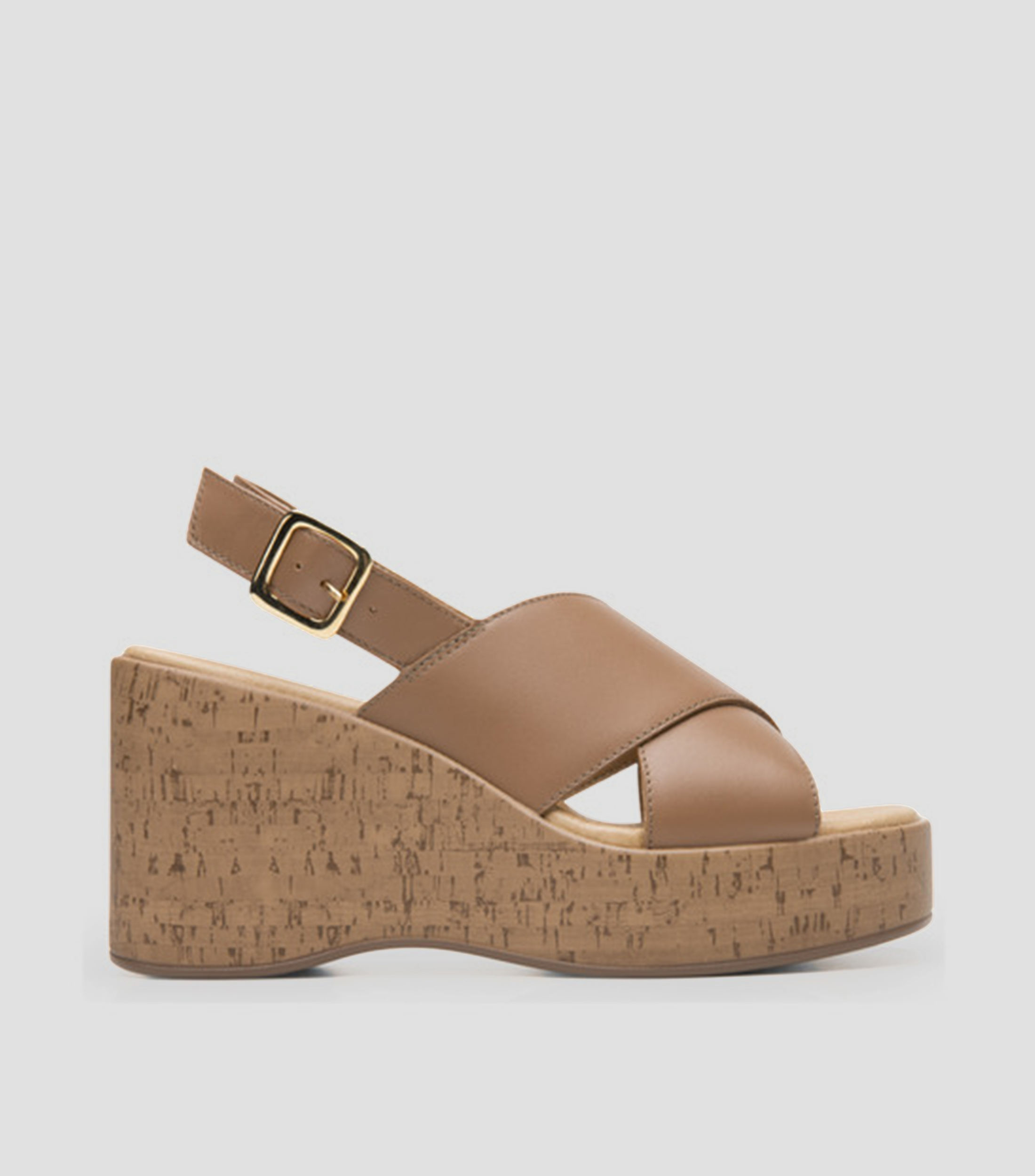 Sandalias con tacón alto de cuña Geraldinne Mujer