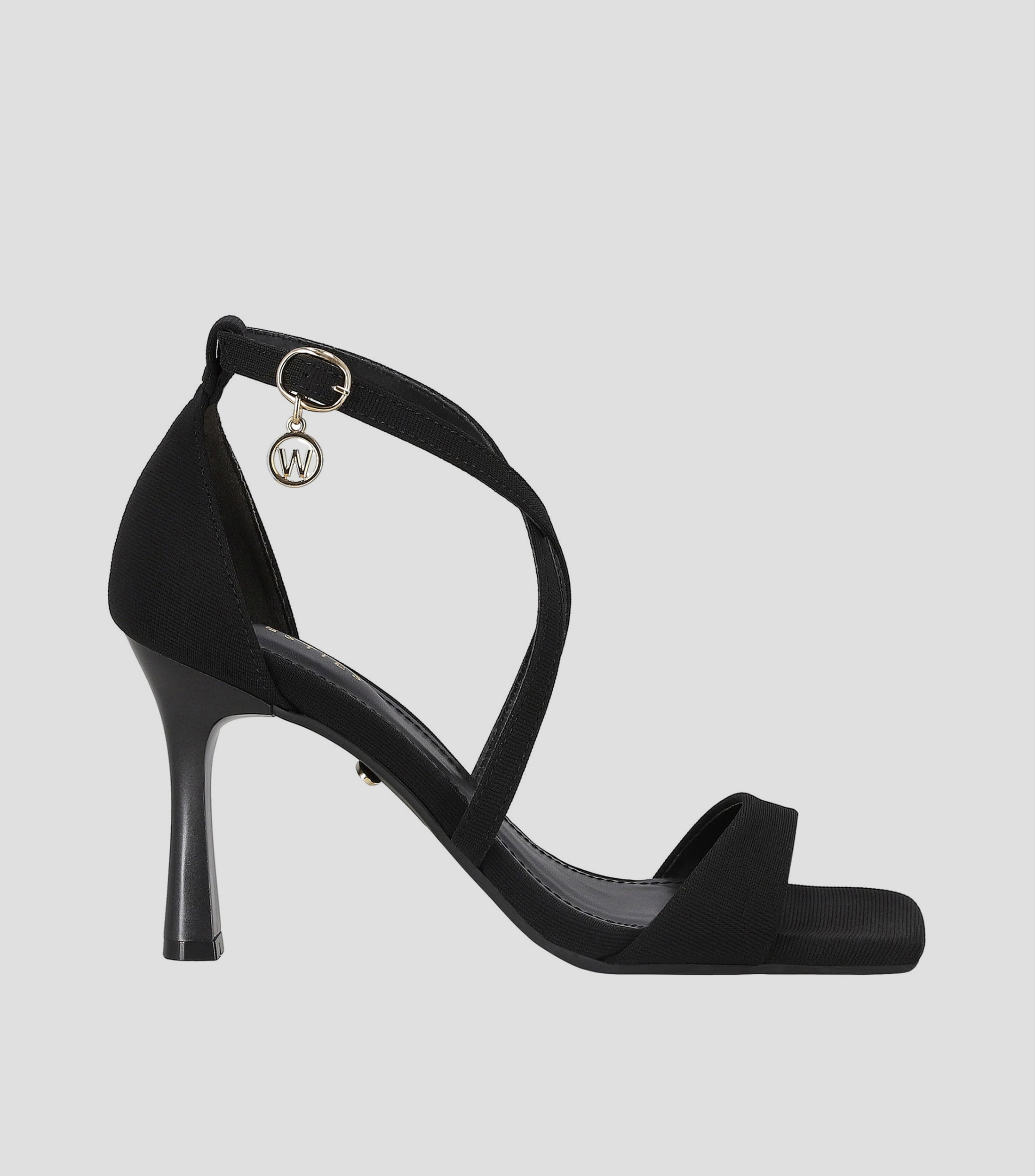 Sandalias de Tacón Alto de Media Luna Mujer