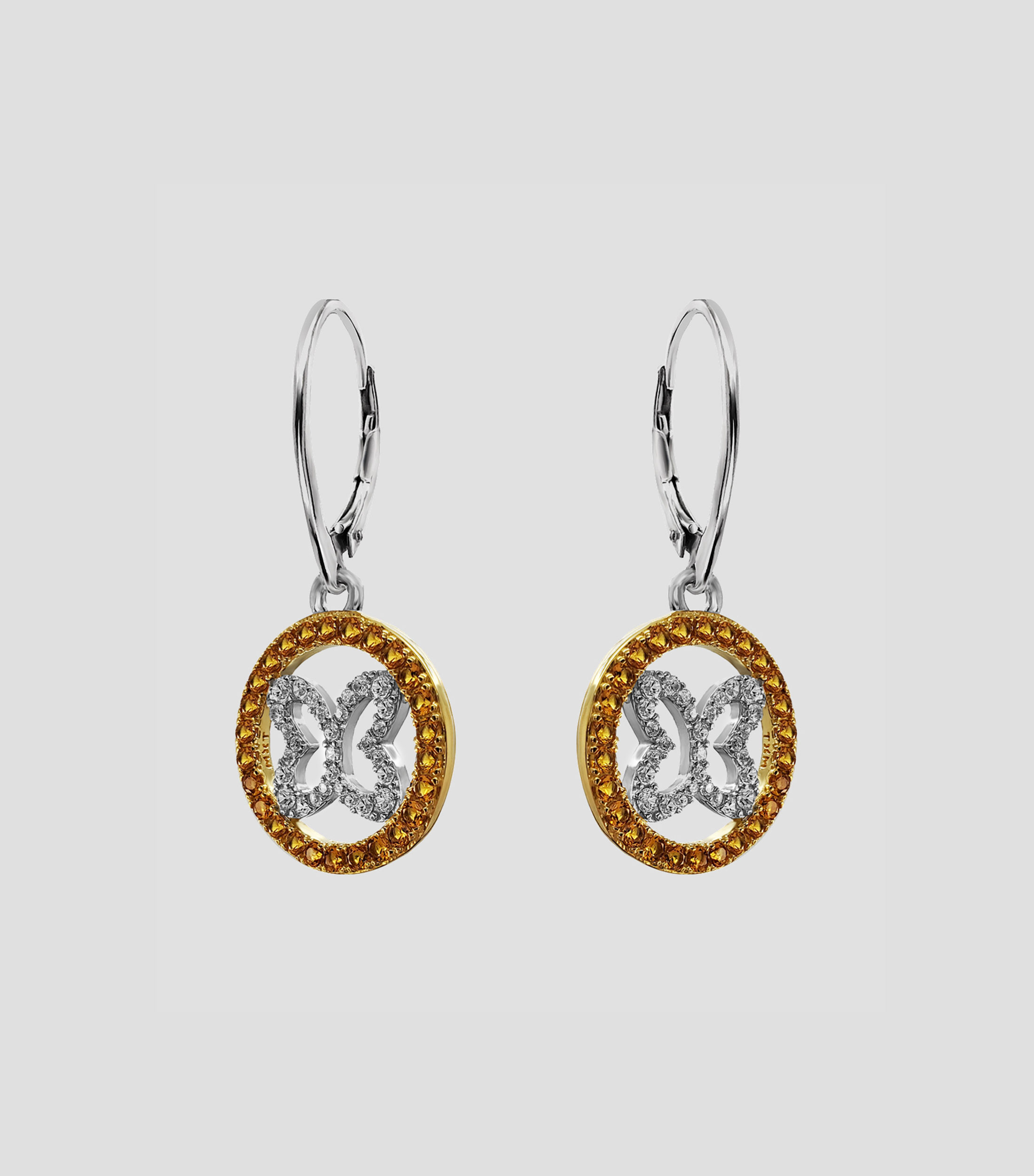 Aretes en Plata .925 Especial PH Mariposa con Circonias Mujer