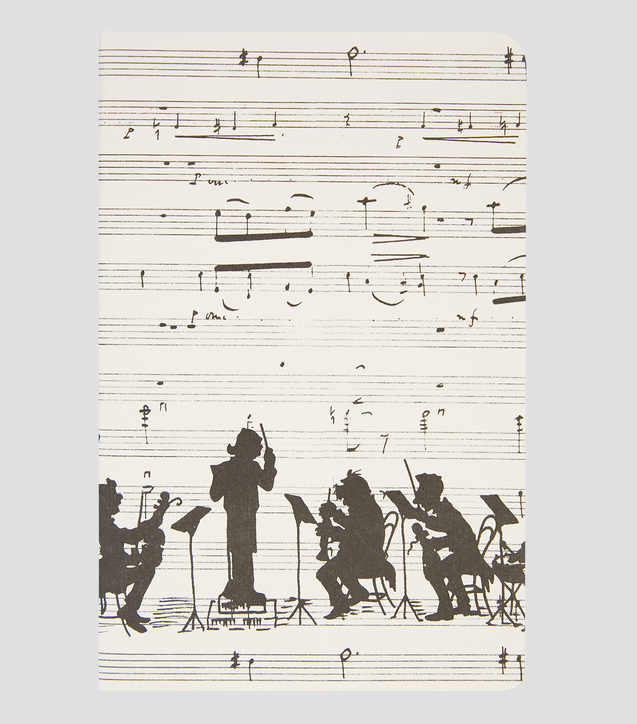 Libreta Orquesta 25 hojas blancas
