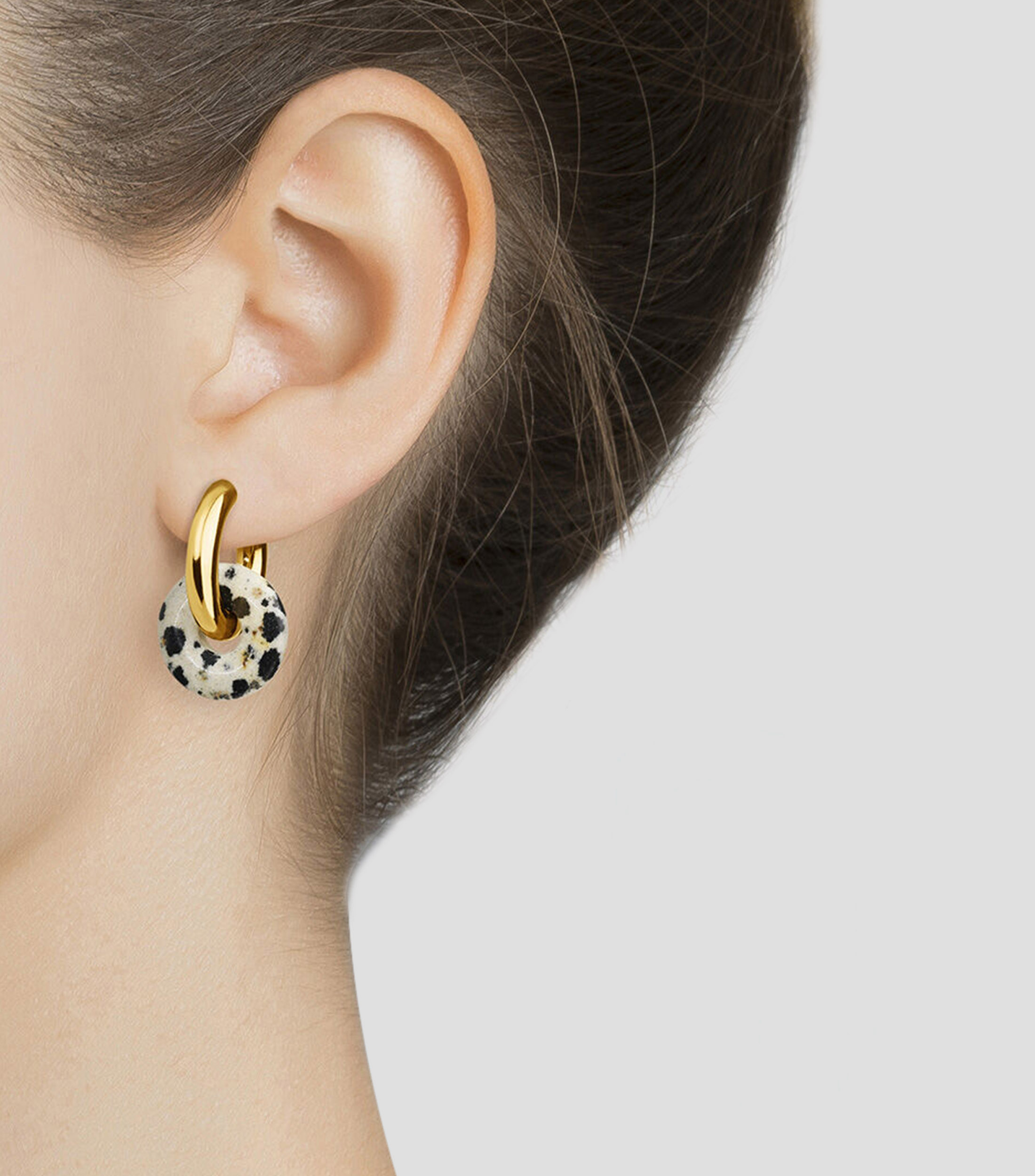 Aretes Donkie Dalmatian en Plata .925 Mujer