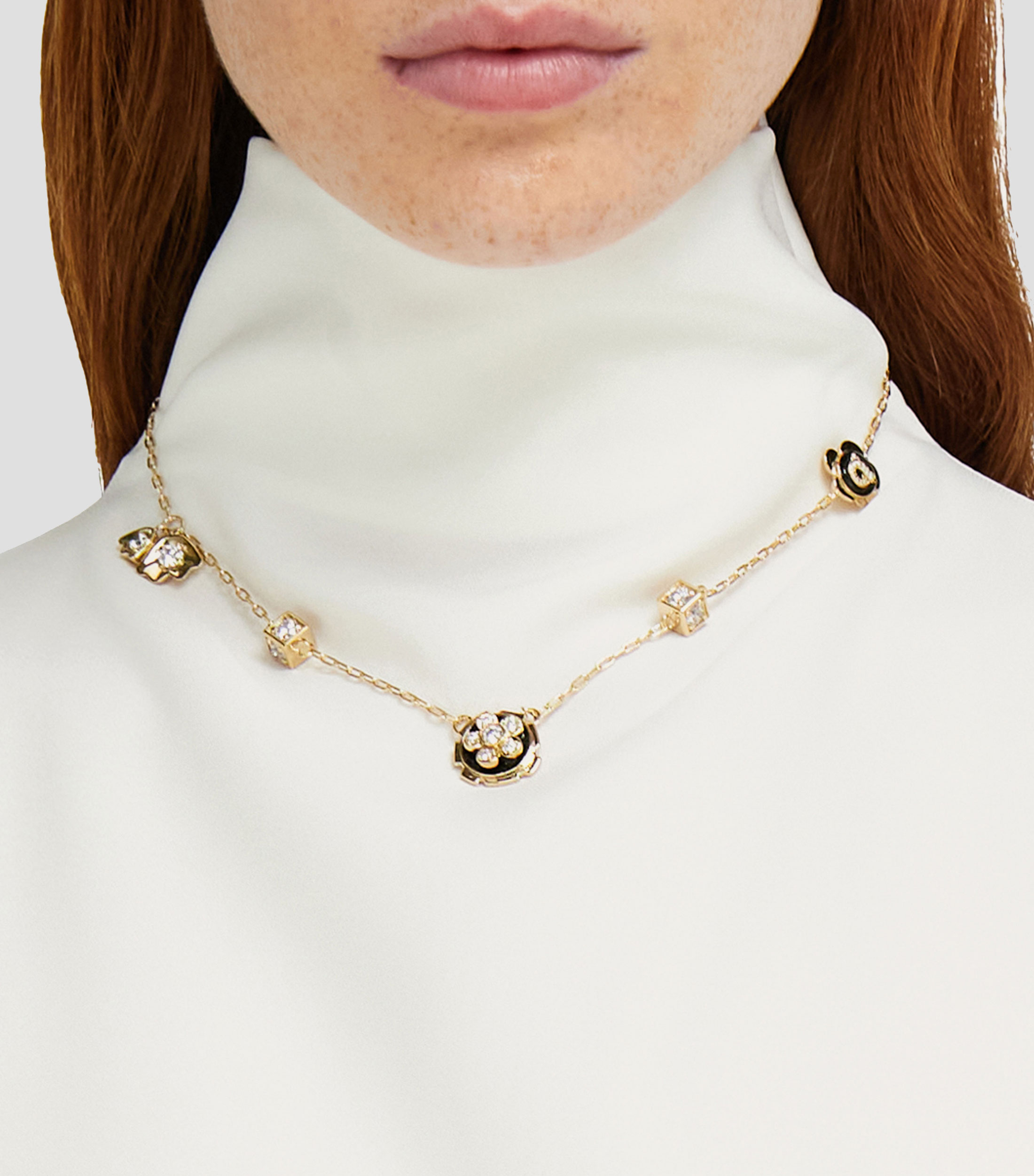 Collar con cristales Mujer