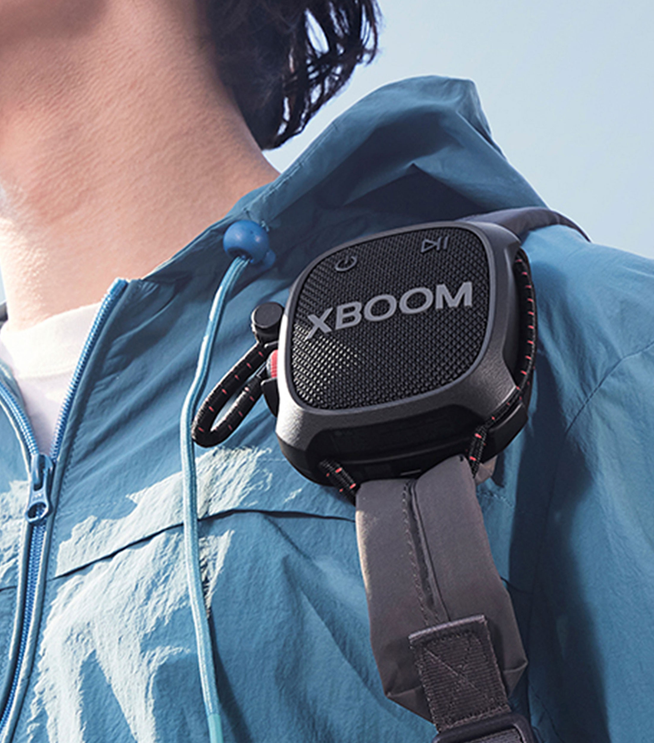 Bocina portátil inalámbrica Bluetooth 5.3 XBOOM Go XG2T Negra