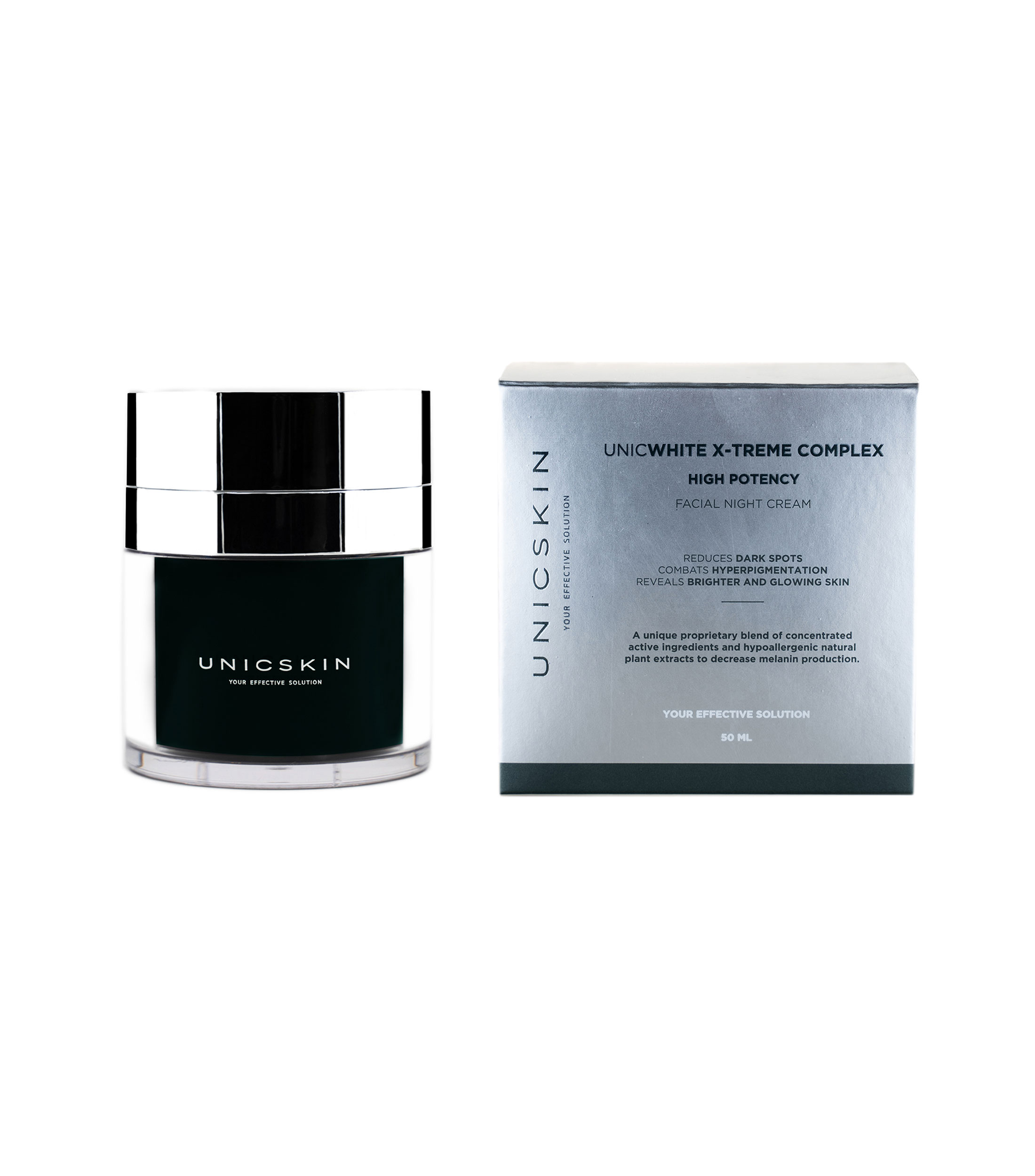 UNICWHITE X-TREME COMPLEX Crema nocturna facial despigmentante, 50 ml