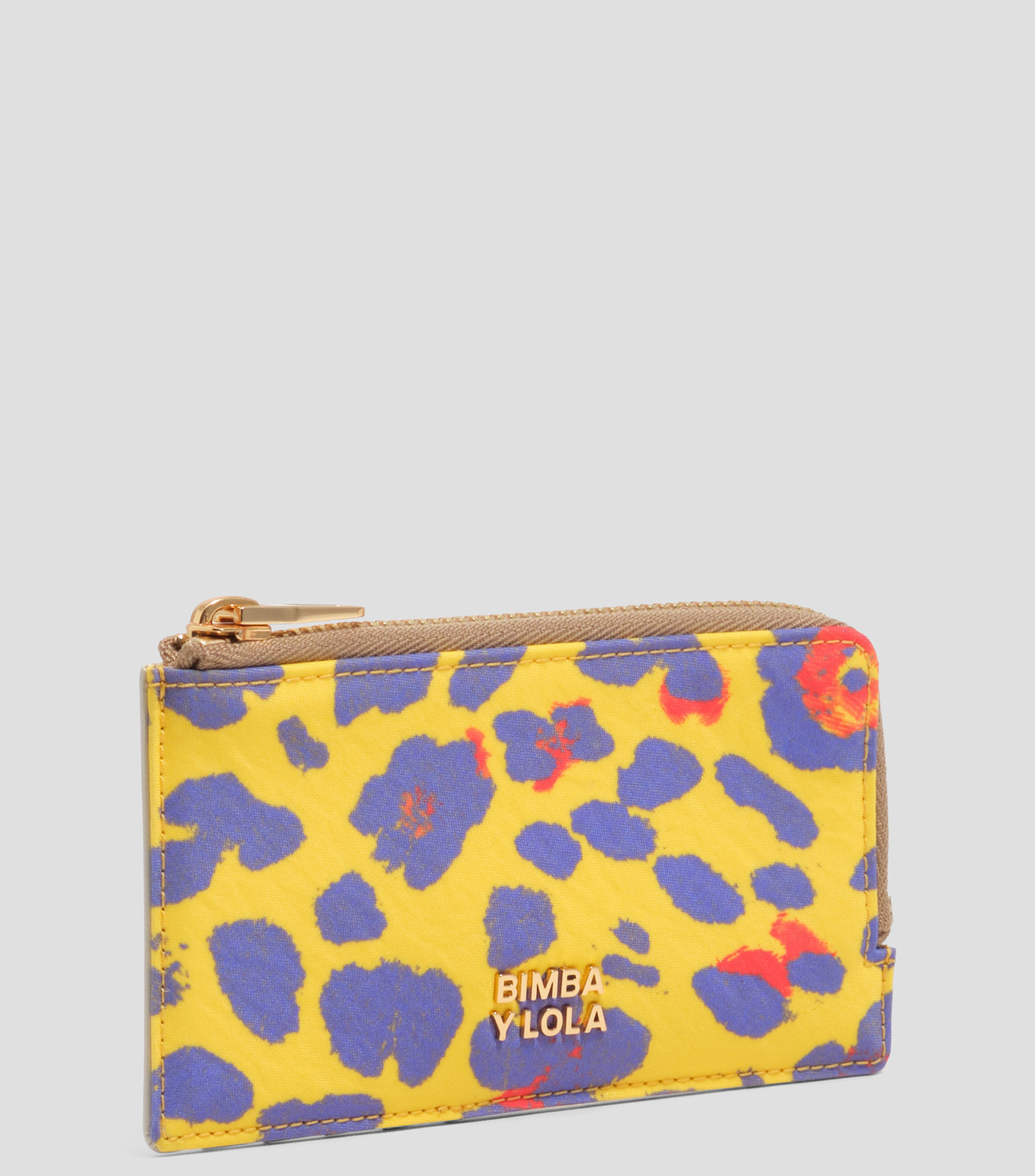 Cartera nylon Leopard amarillo intenso Mujer