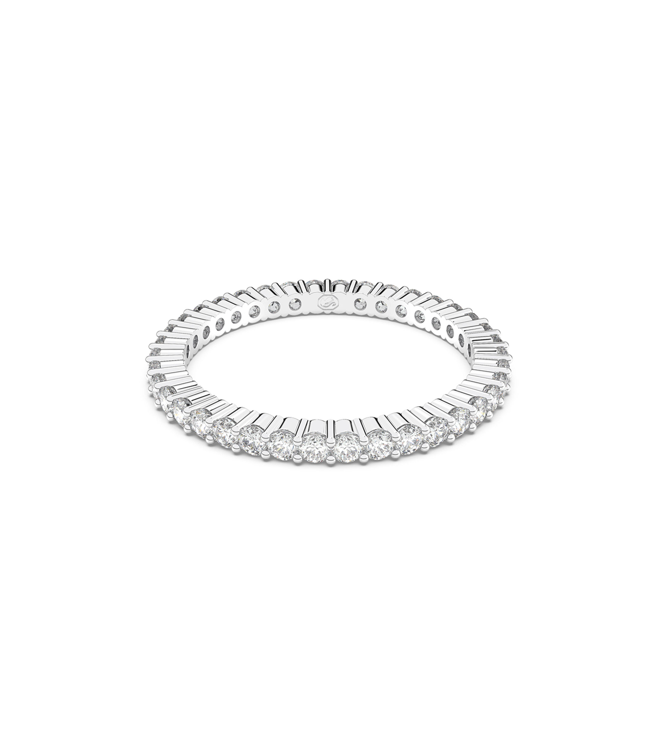 Anillo con cristales redondos Mujer