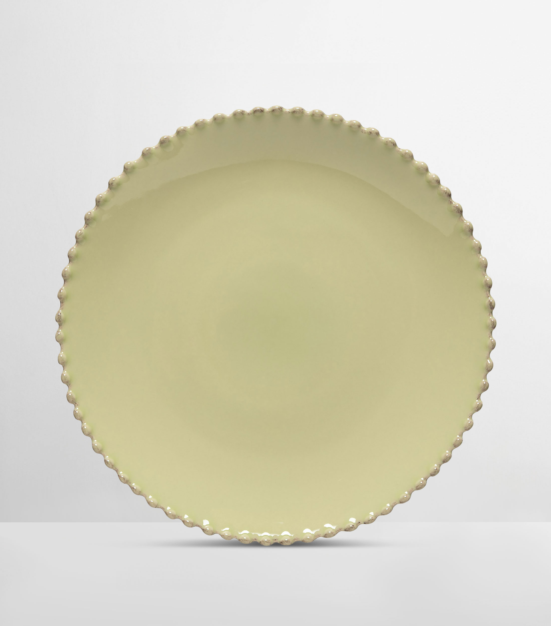 Plato llano Pearl verde