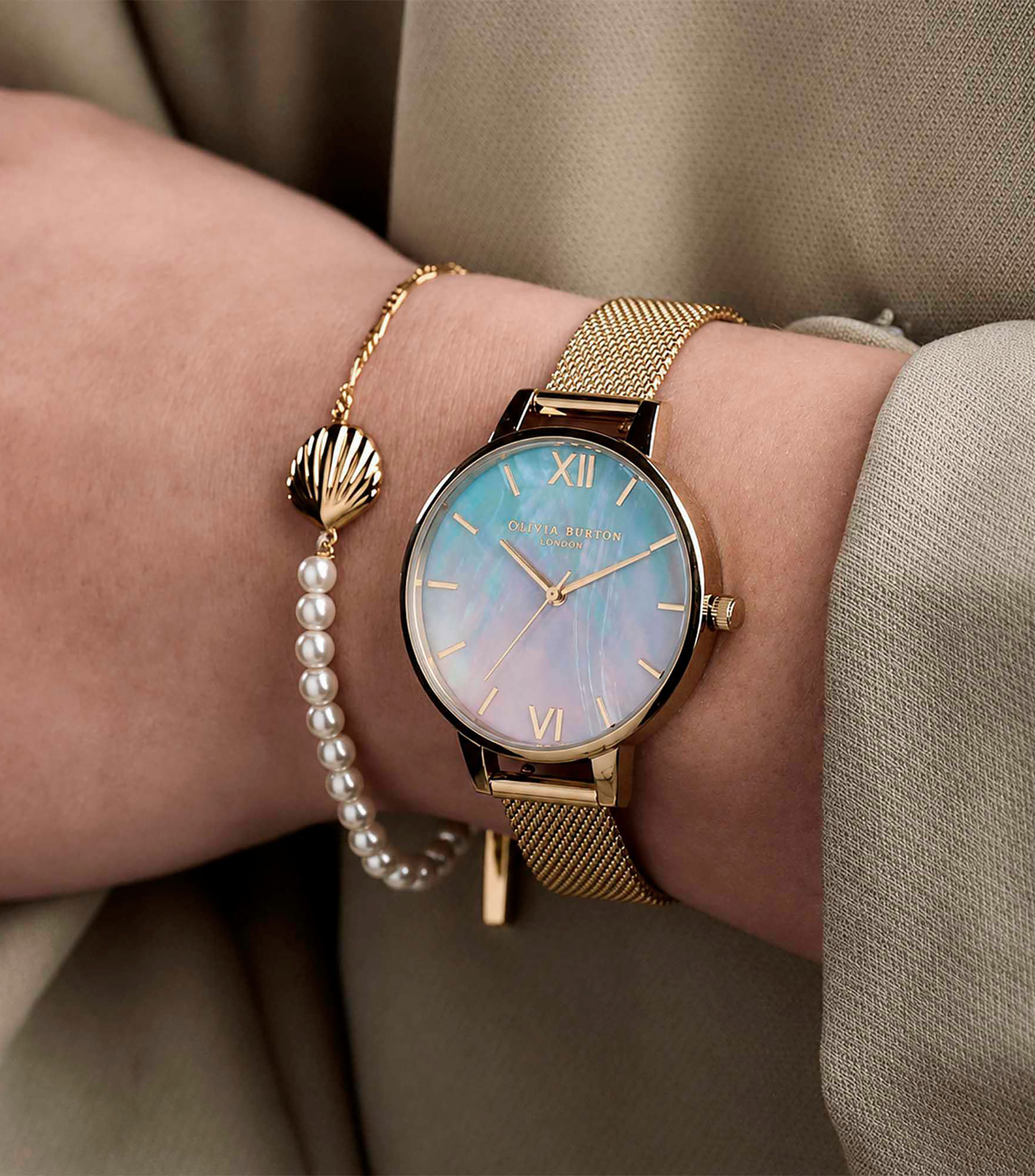 Reloj para Mujer Under the Sea Casual Dorado