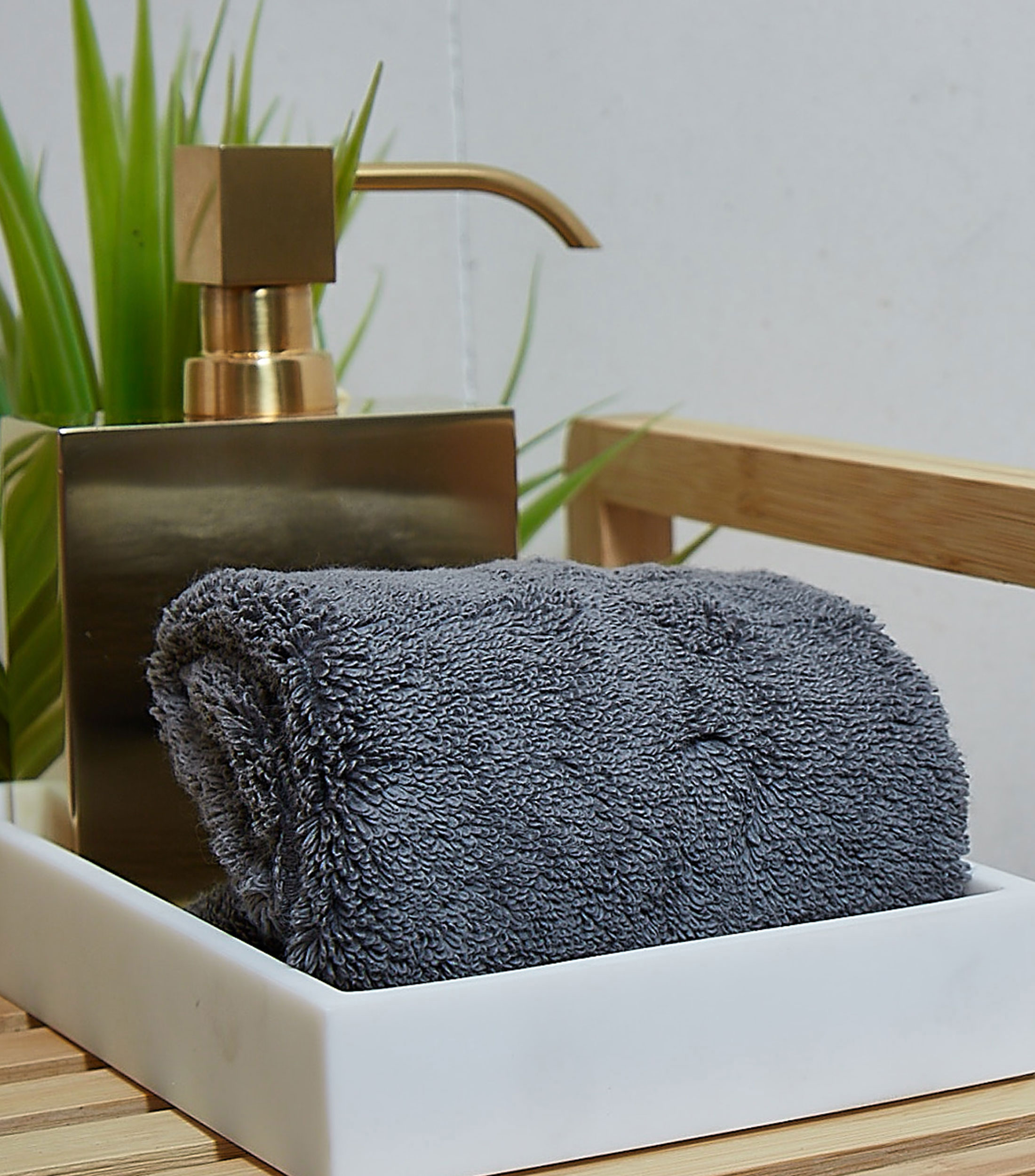 TOALLA FACIAL DARK GREY PERA