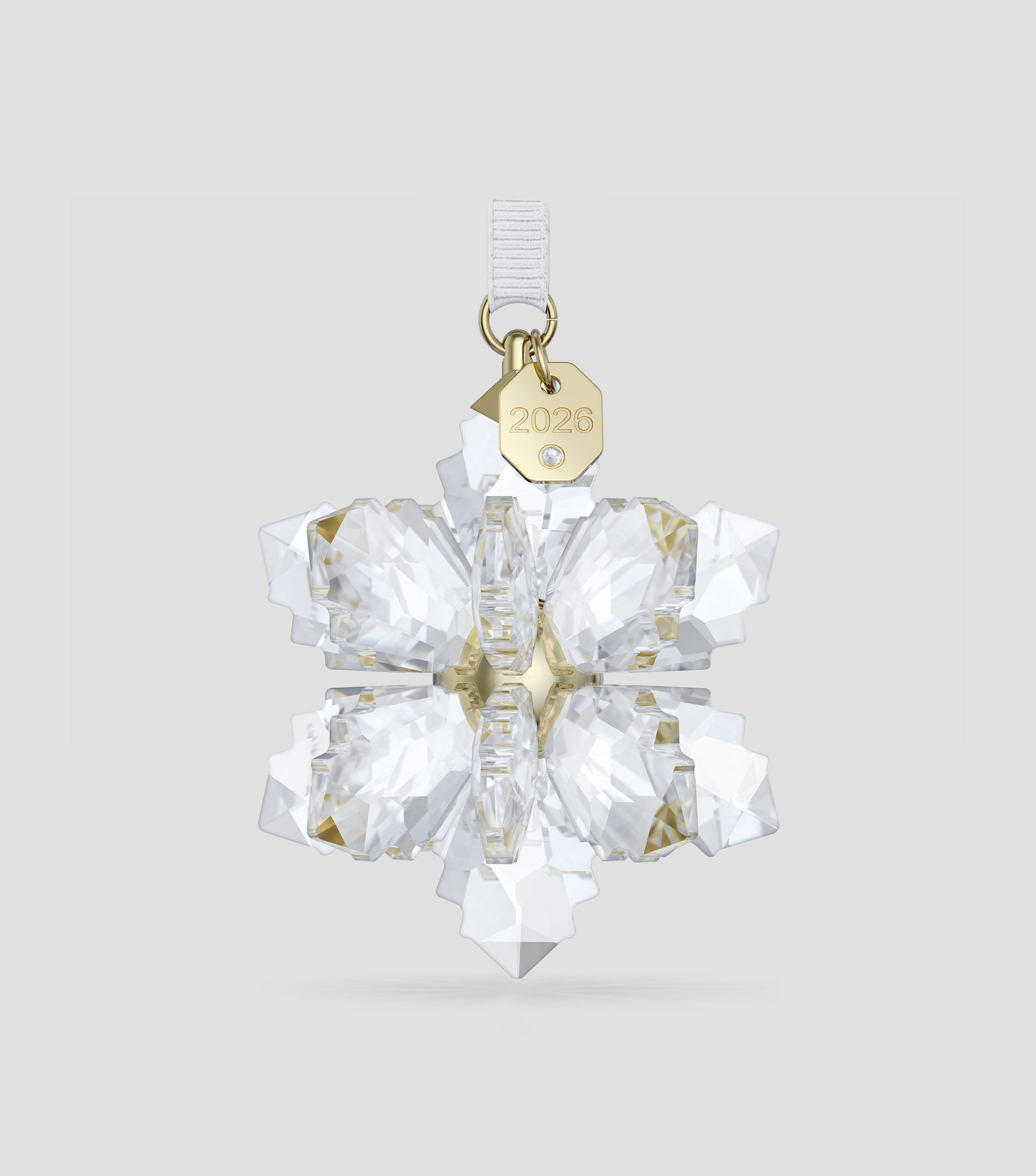 Ornamento navideño Annual Edition 3D 2026 en cristal
