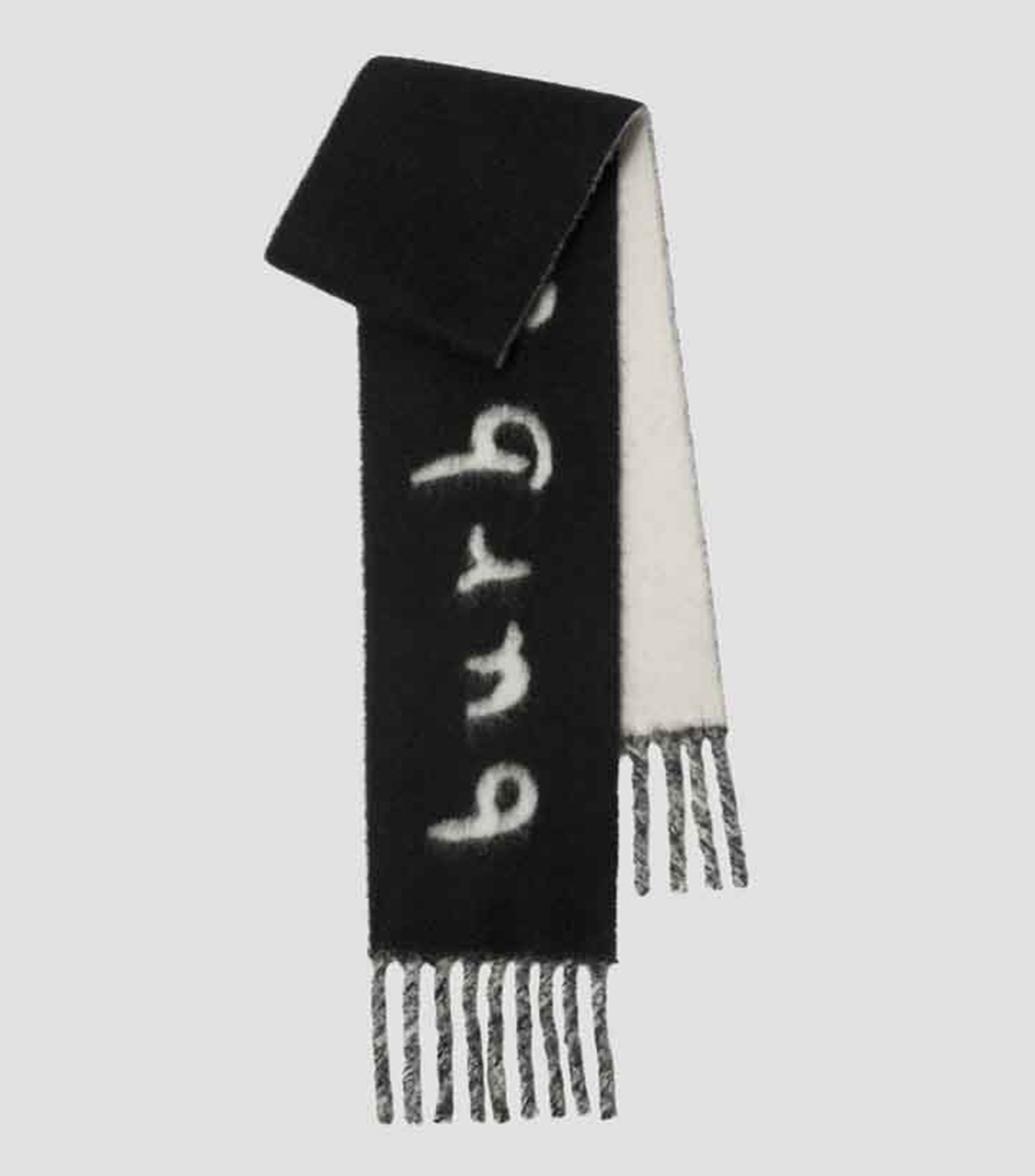 Bufanda de diseño sólido con logotipo Unisex