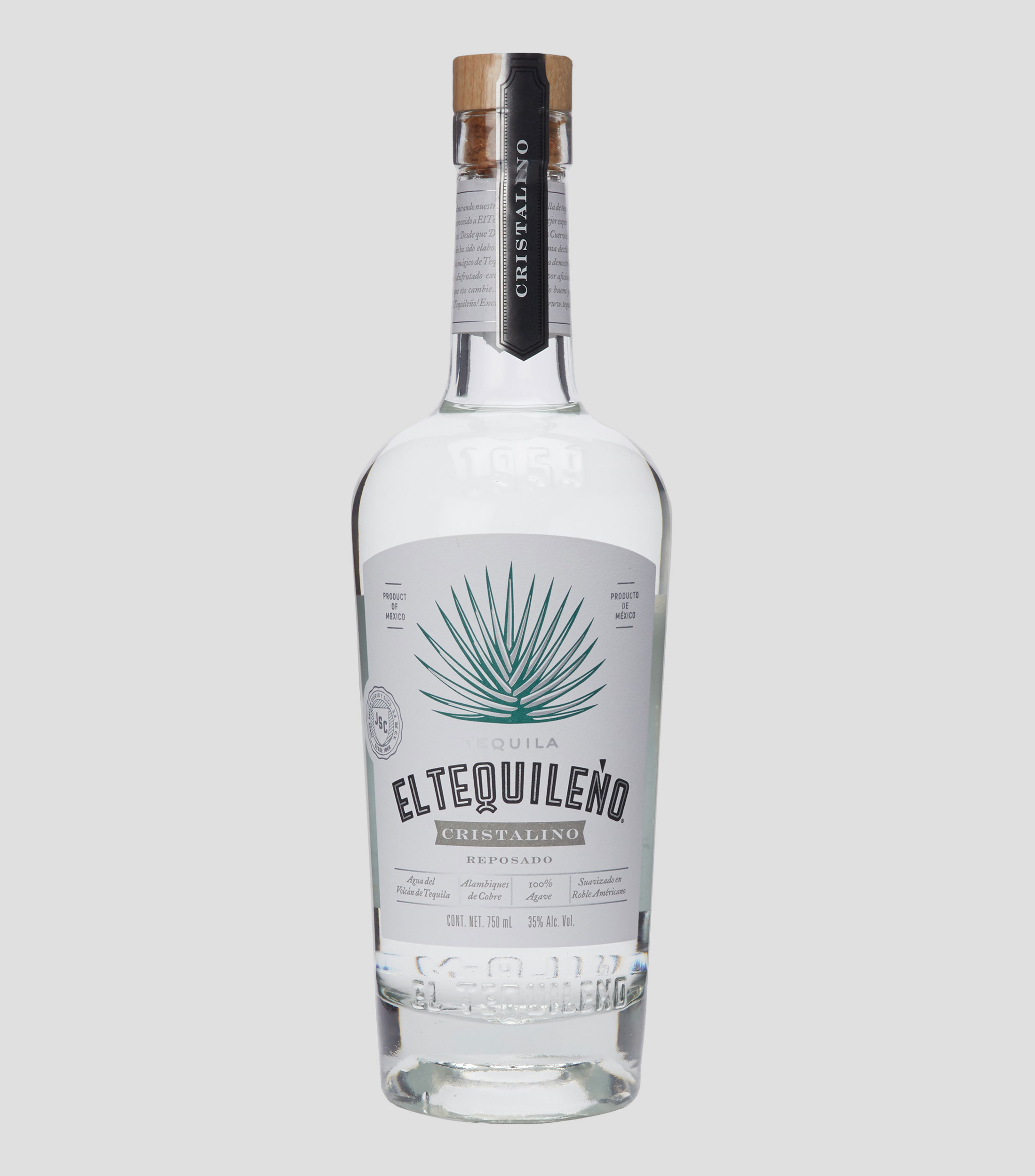 Tequila El Tequileno Cristalino Reposado, 750 ml