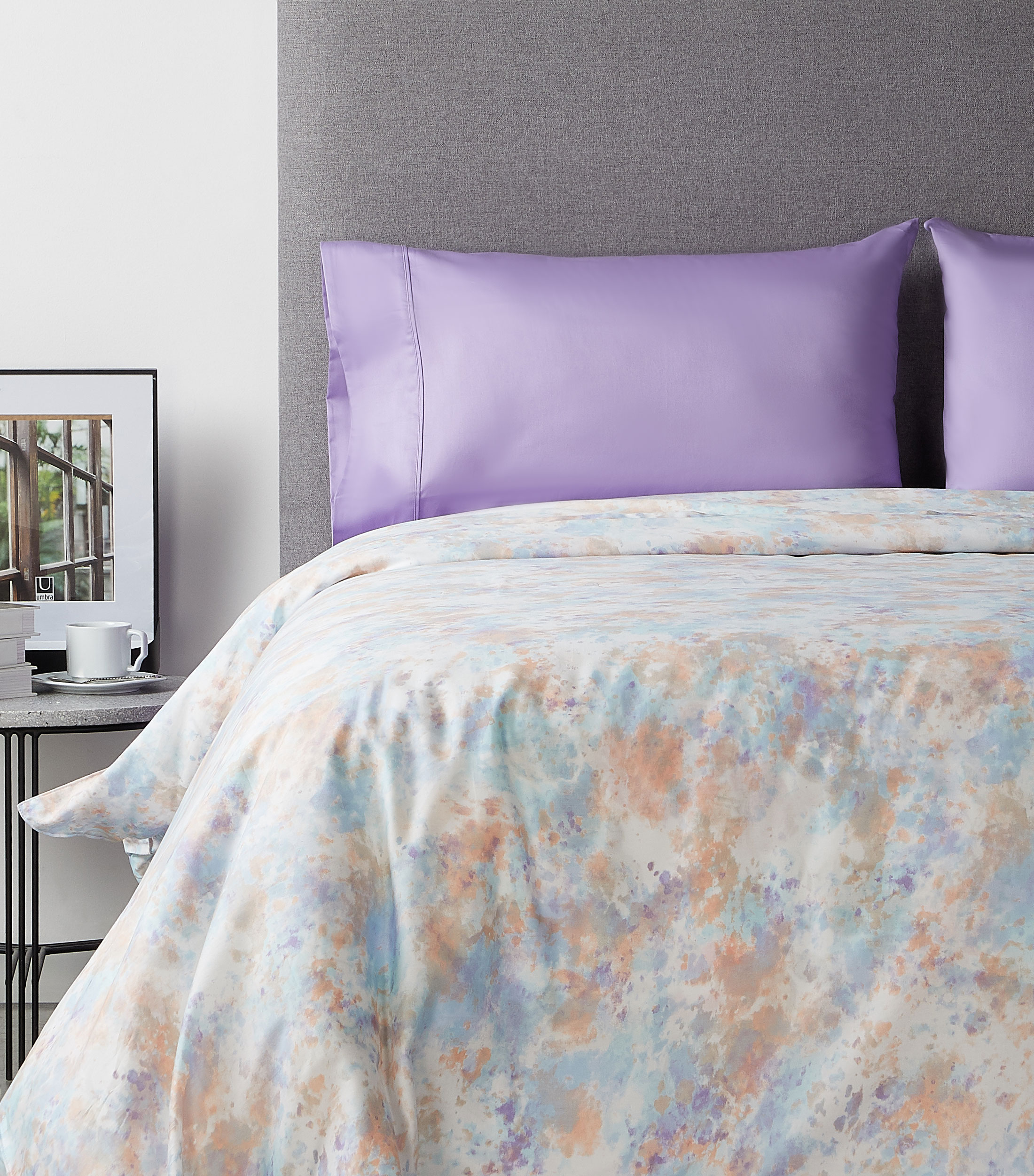 Funda para Almohada estándar en Algodón lila