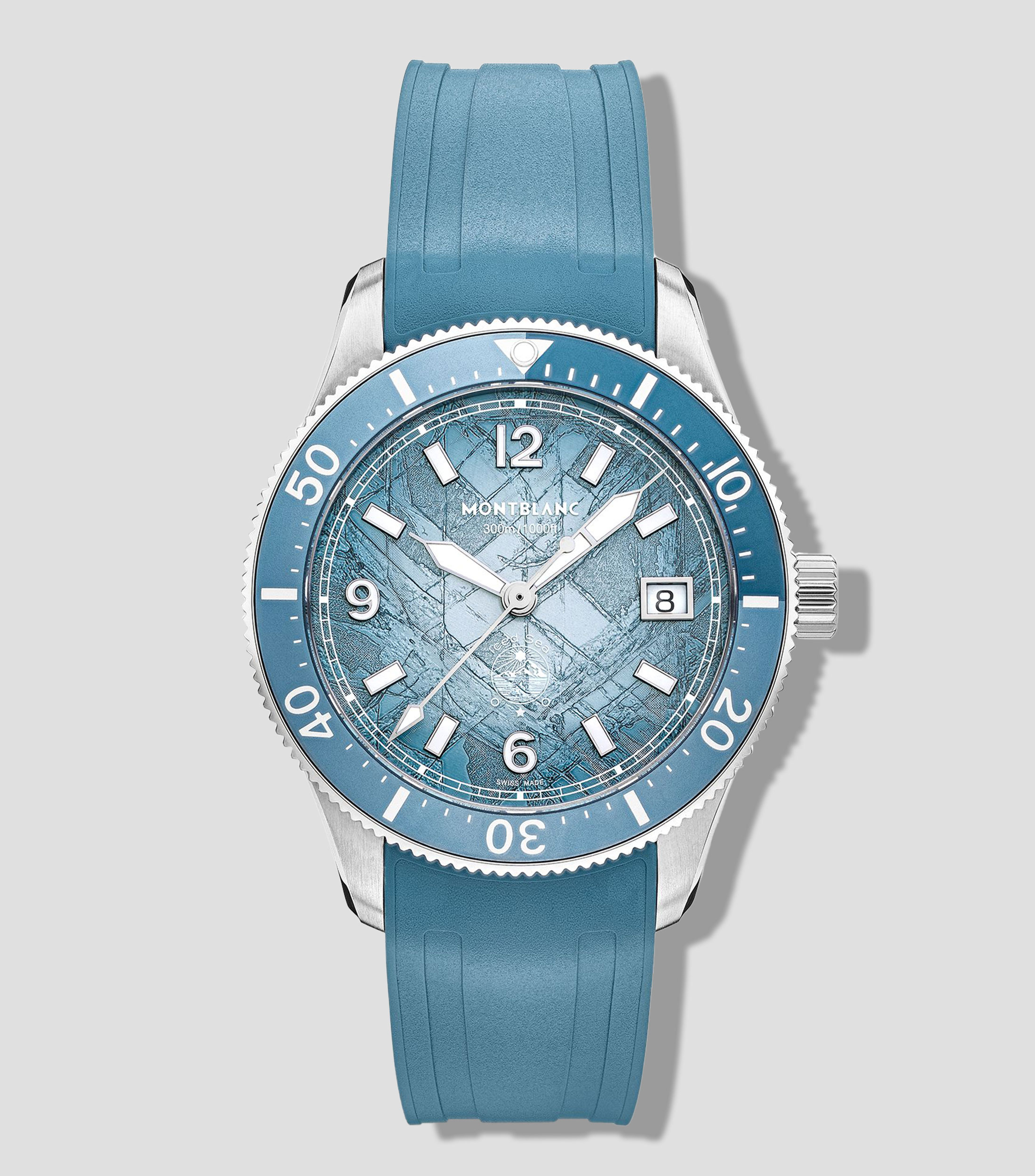 Reloj Unisex Iced Sea Automatic Date 0 Oxygen Casual, Plateado, Azul