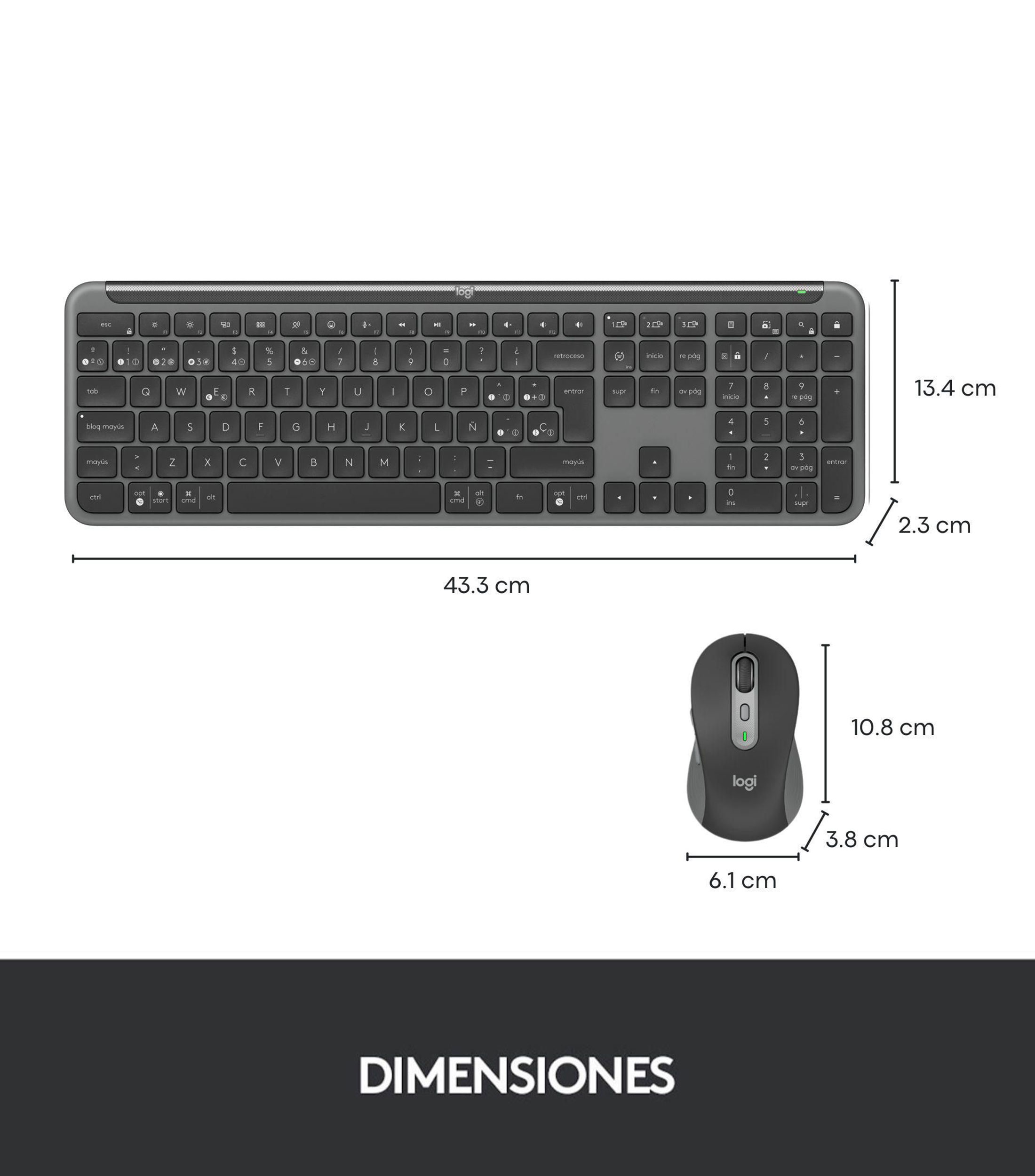 Combo MK950 teclado y mouse inalámbricos