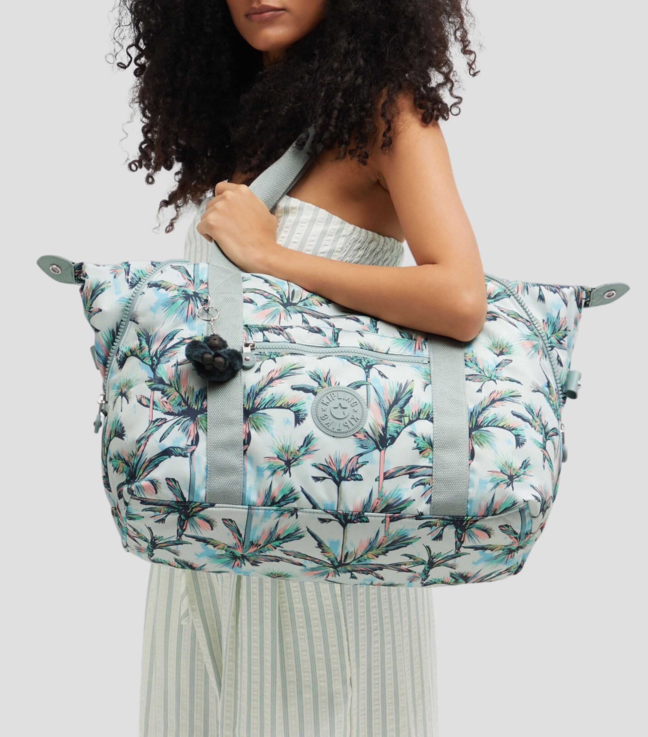 Bolsa tote multicolor estampada Mujer