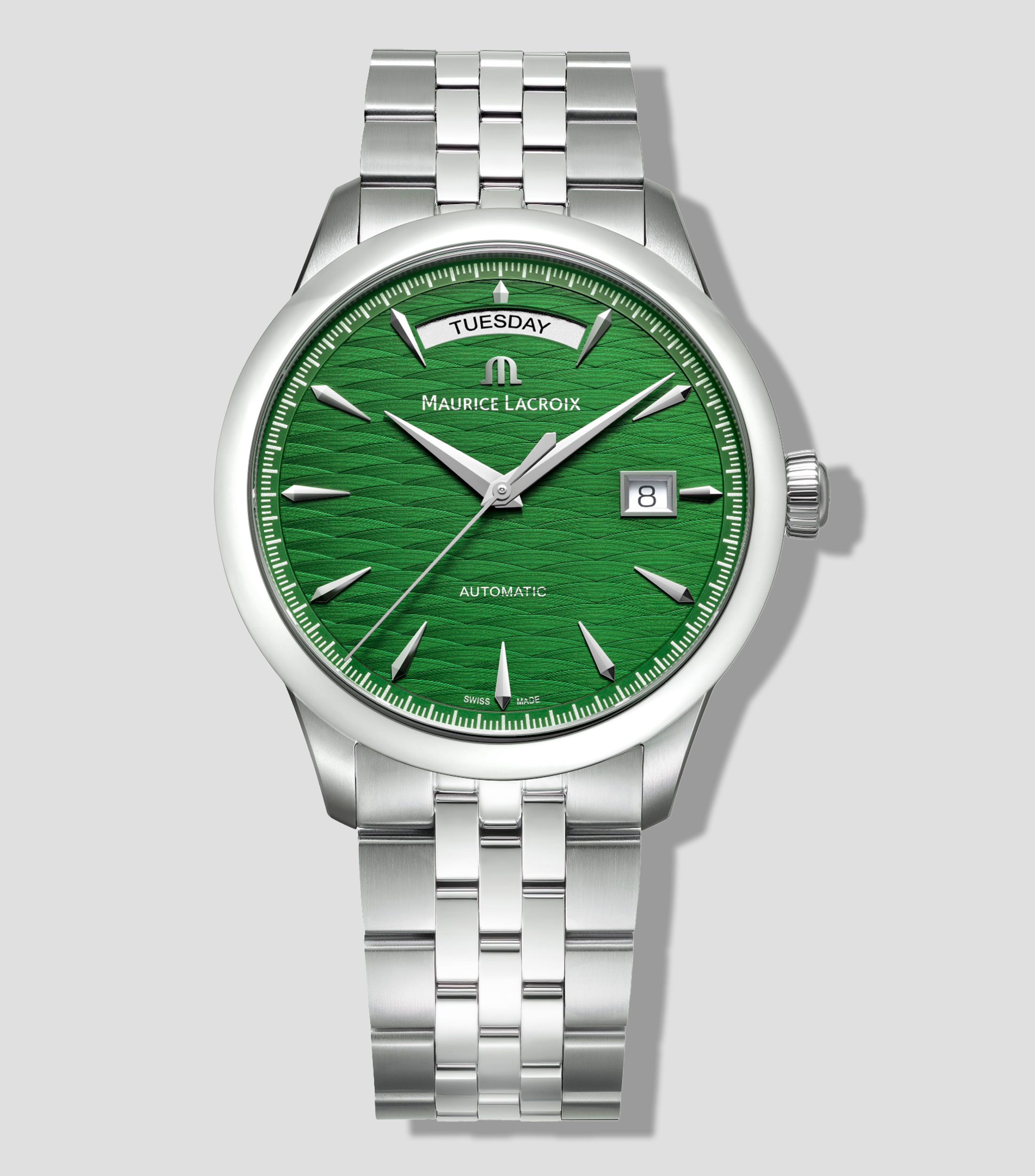 Reloj para Hombre 1975 Automatic Day Date edición limitada casual, plateado