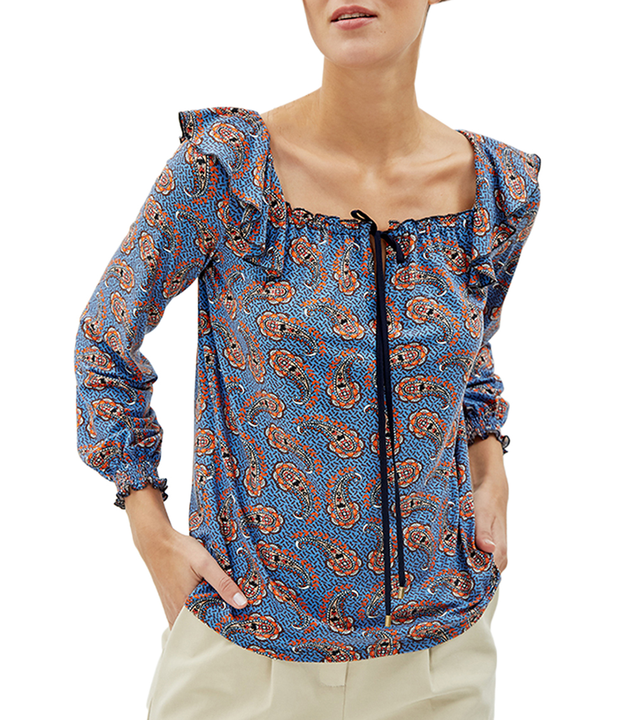 Julio Blusa con paisley manga larga Mujer - El Palacio de Hierro
