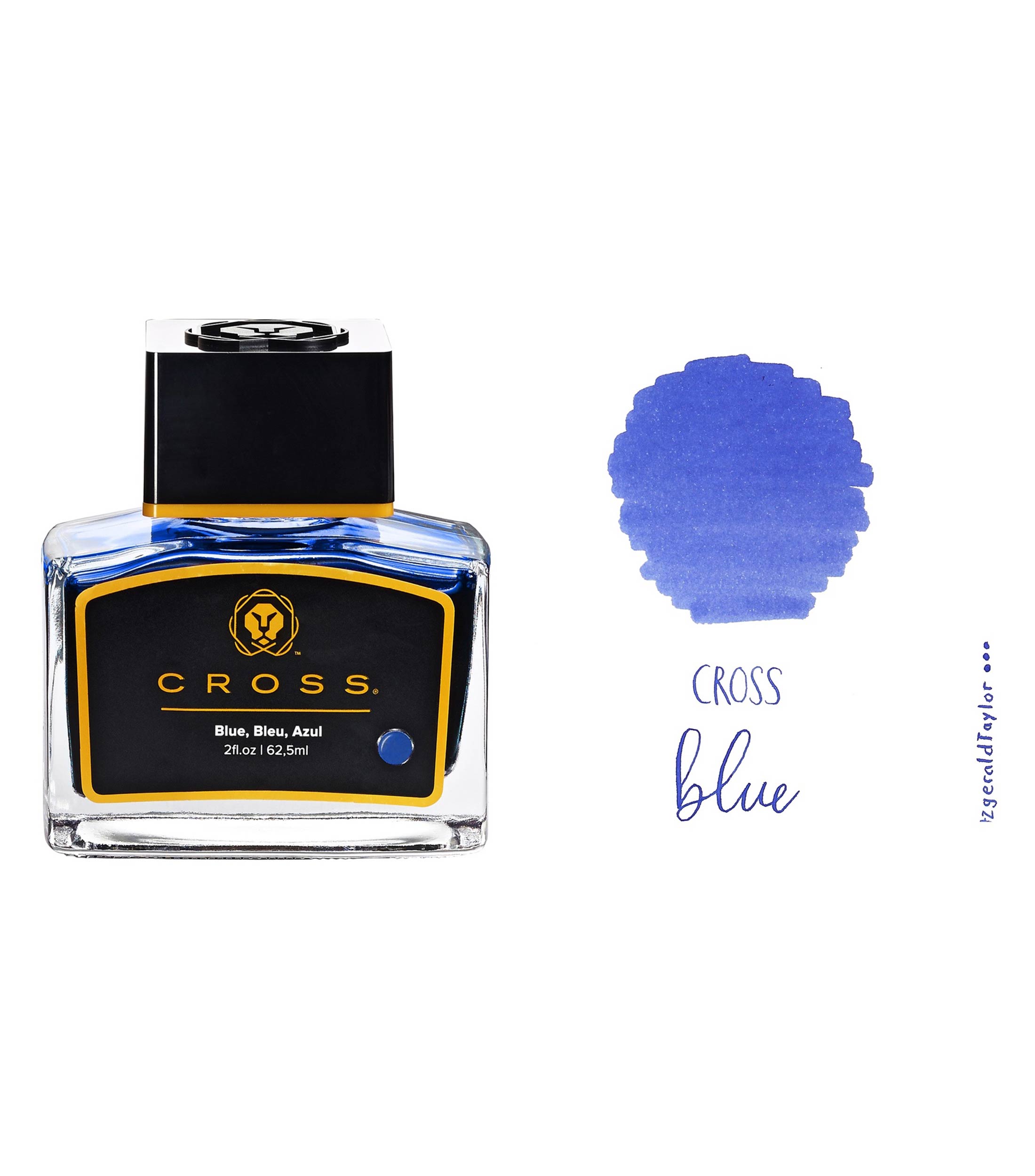 Frasco de tinta azul Cross, 62.5 ml