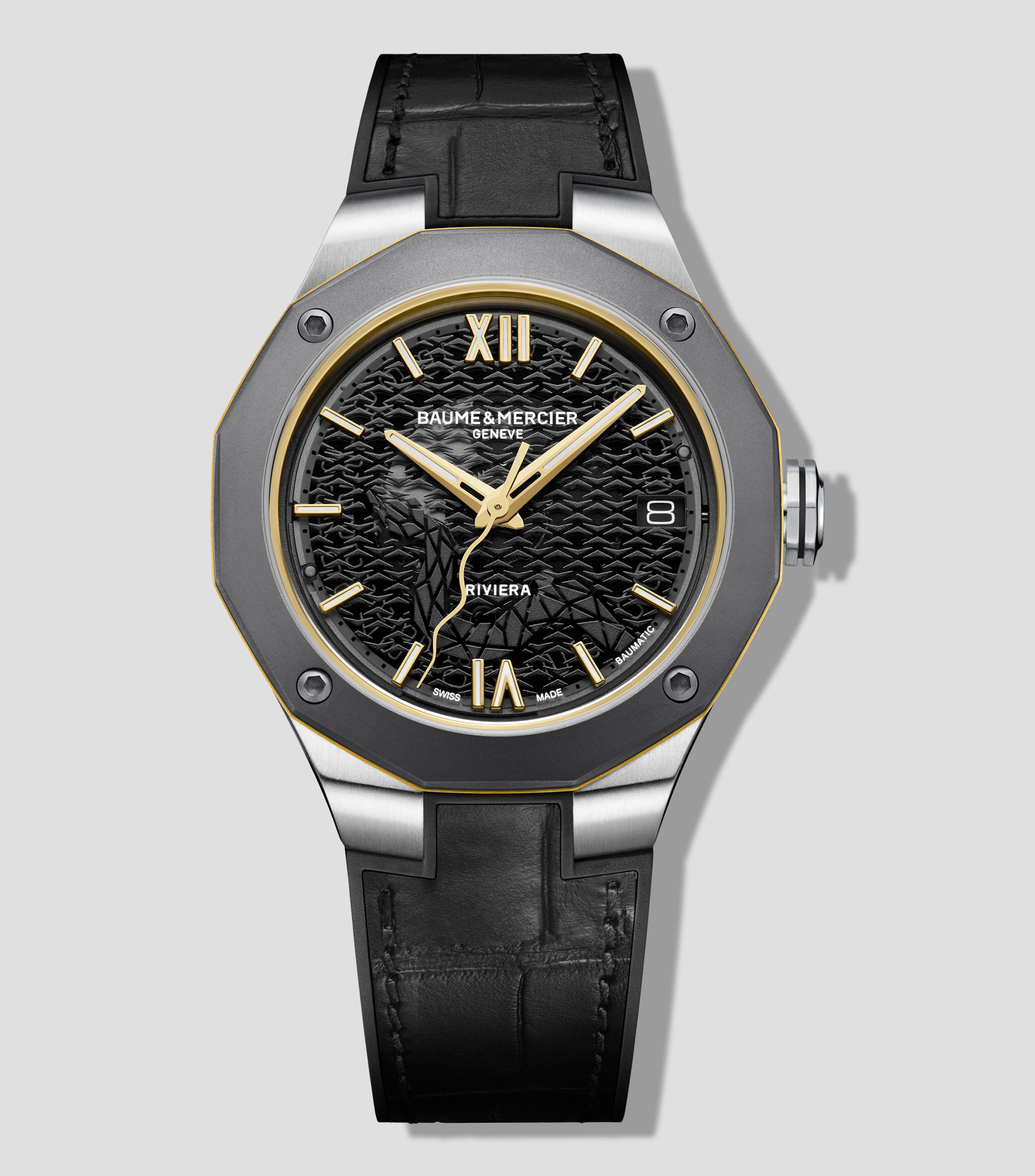 Reloj para hombre Riviera casual, gris