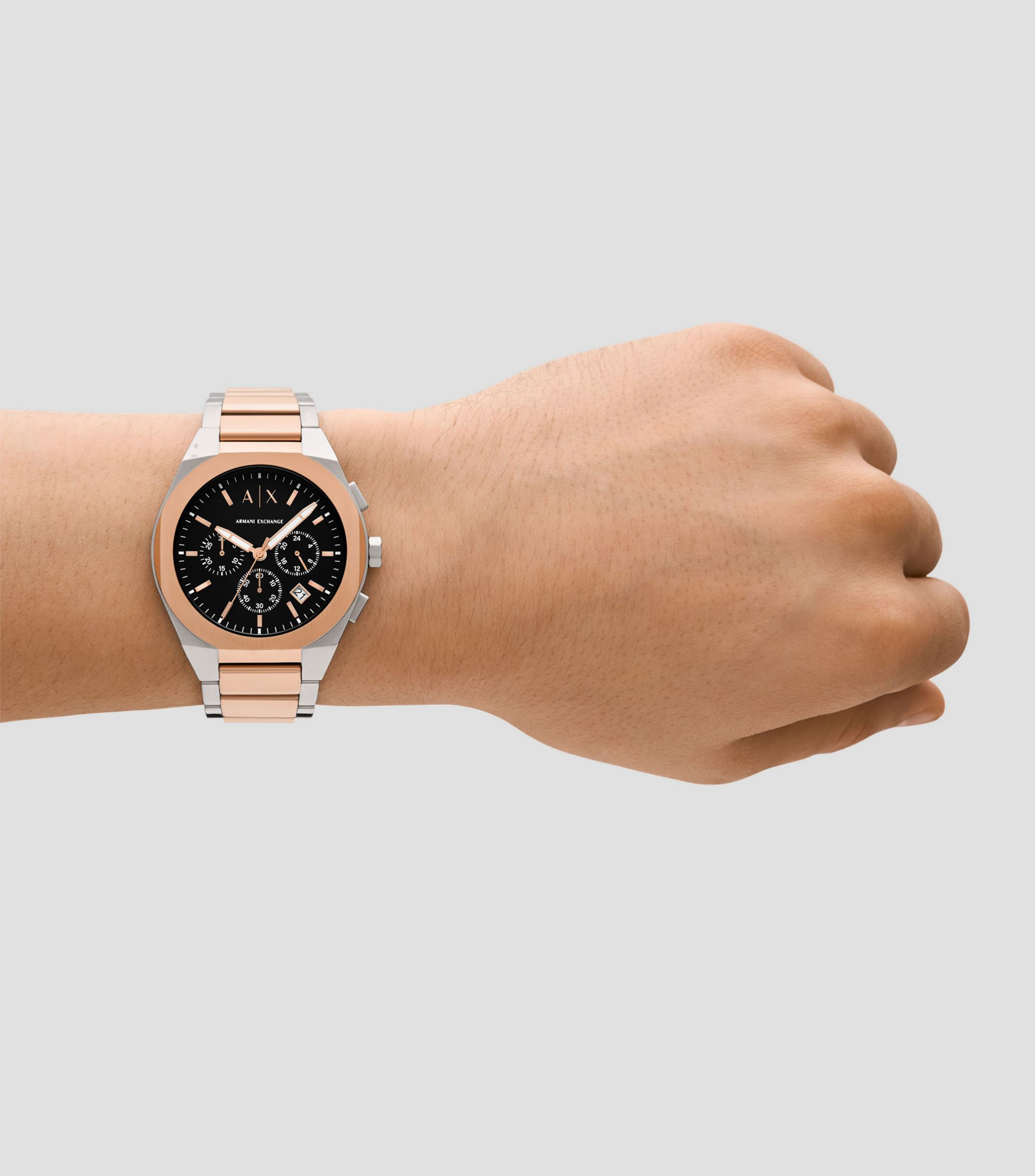 Reloj para Hombre Street Casual Oro rosa, Plateado