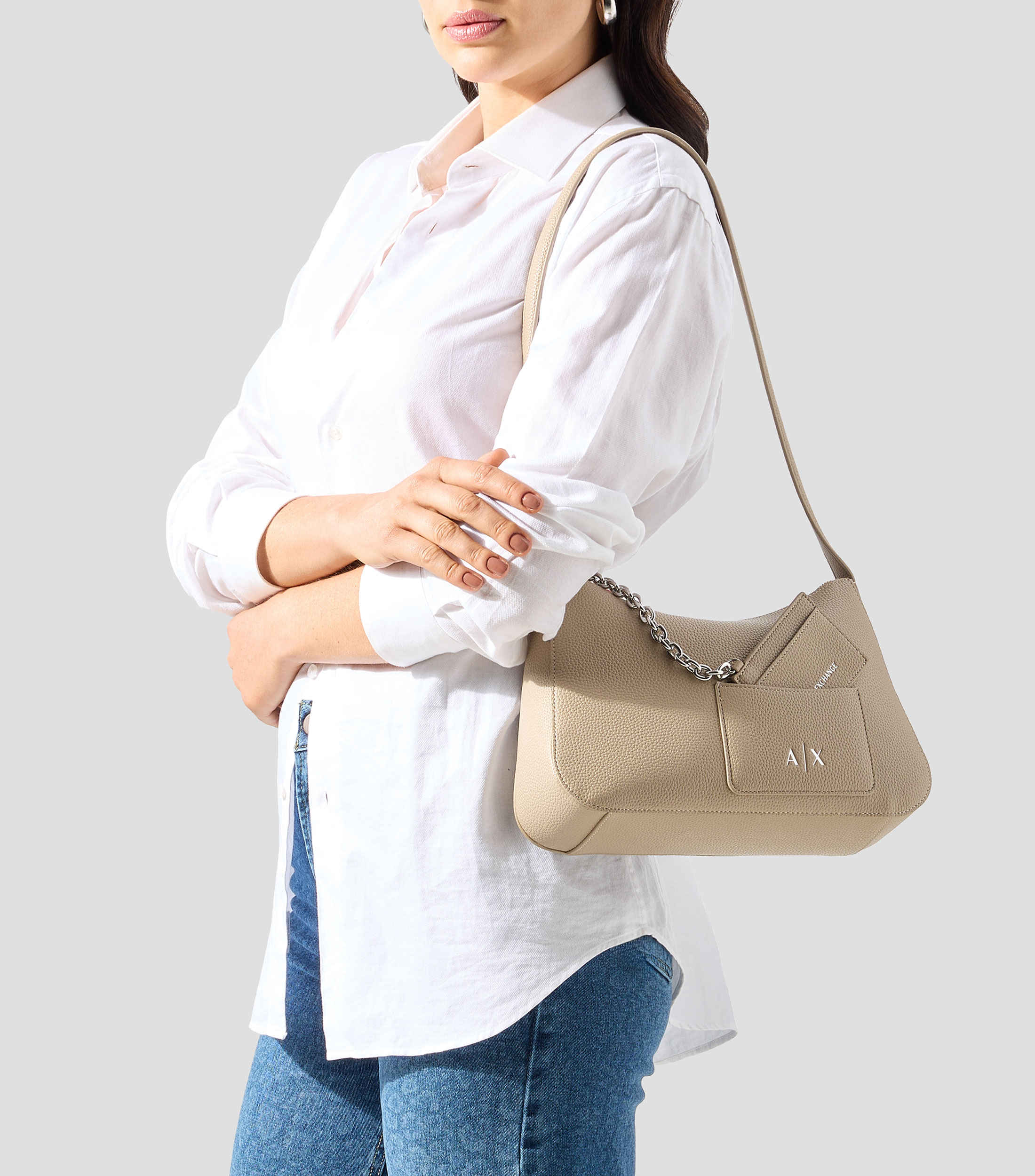Bolsa shoulder beige lisa Mujer
